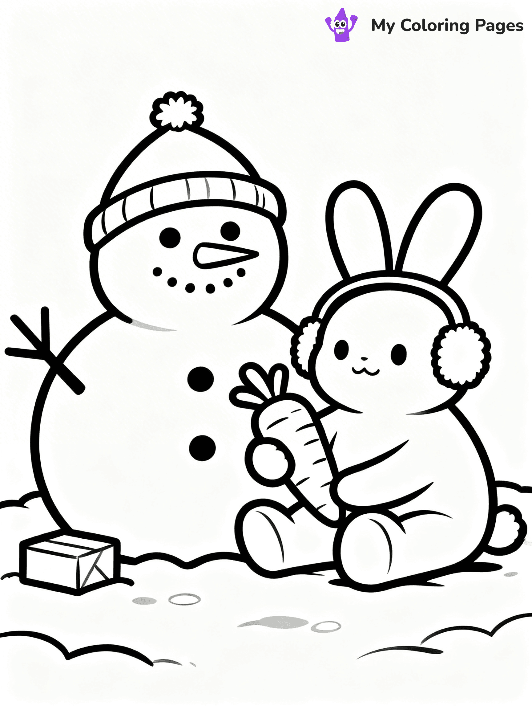 Animal Christmas Coloring Pages - 15