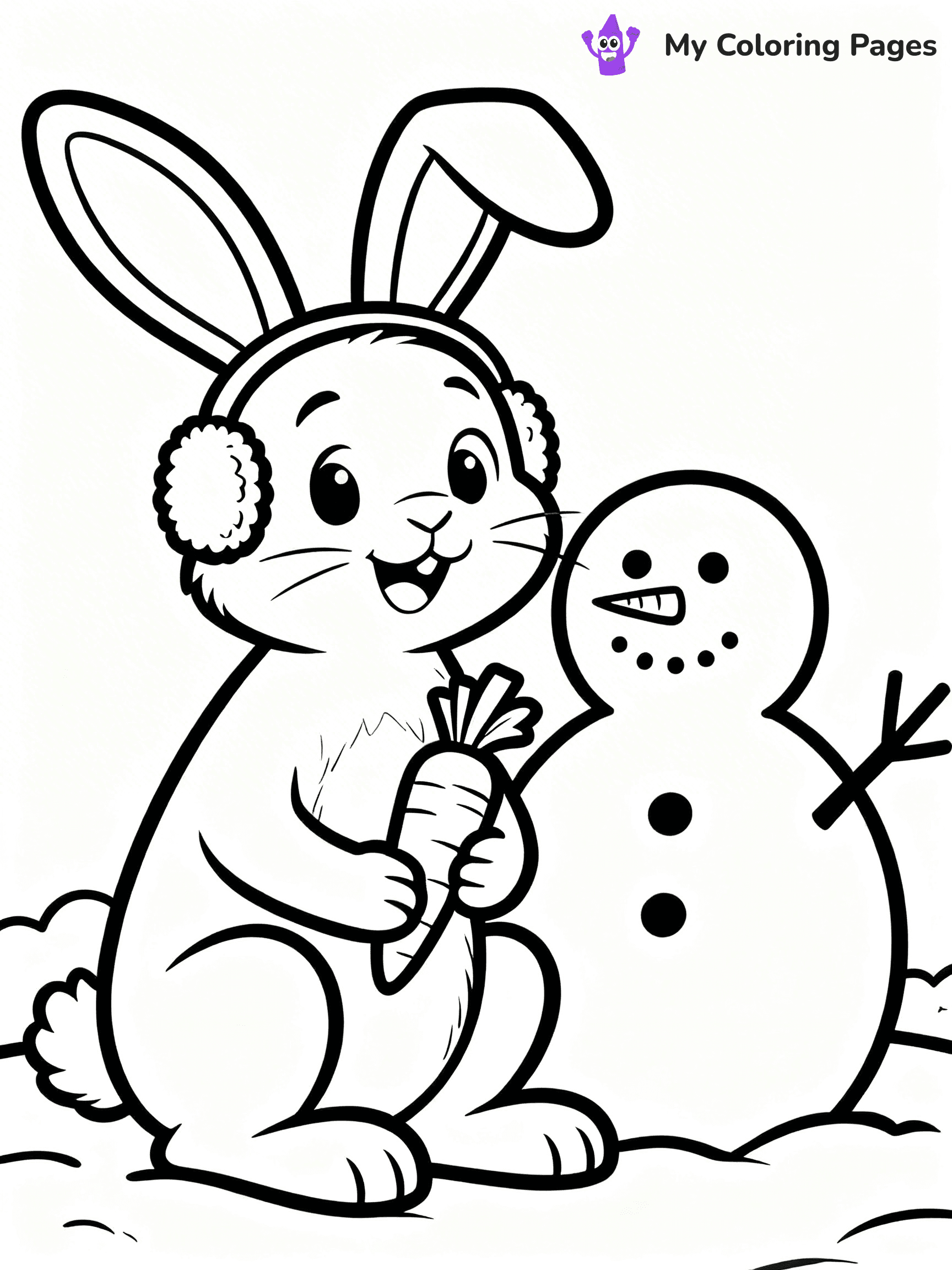 Animal Christmas Coloring Pages - 14