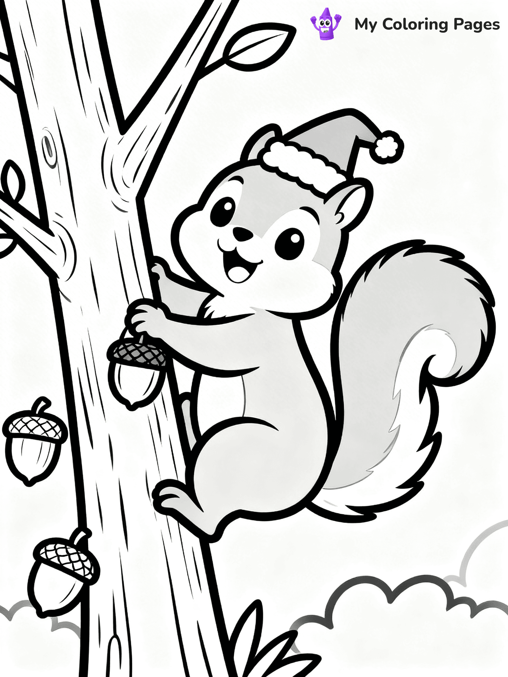 Animal Christmas Coloring Pages - 13