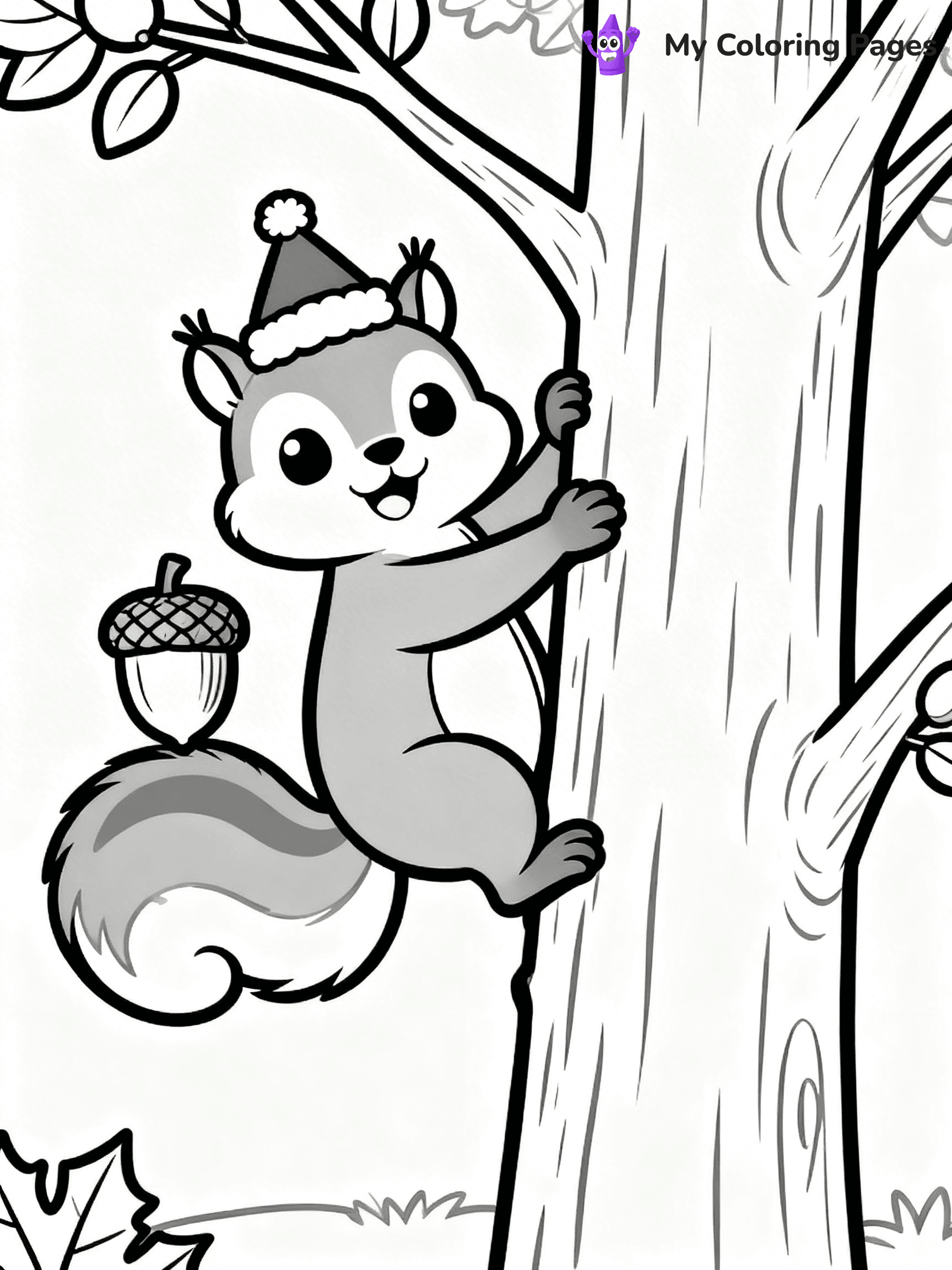 Animal Christmas Coloring Pages - 11