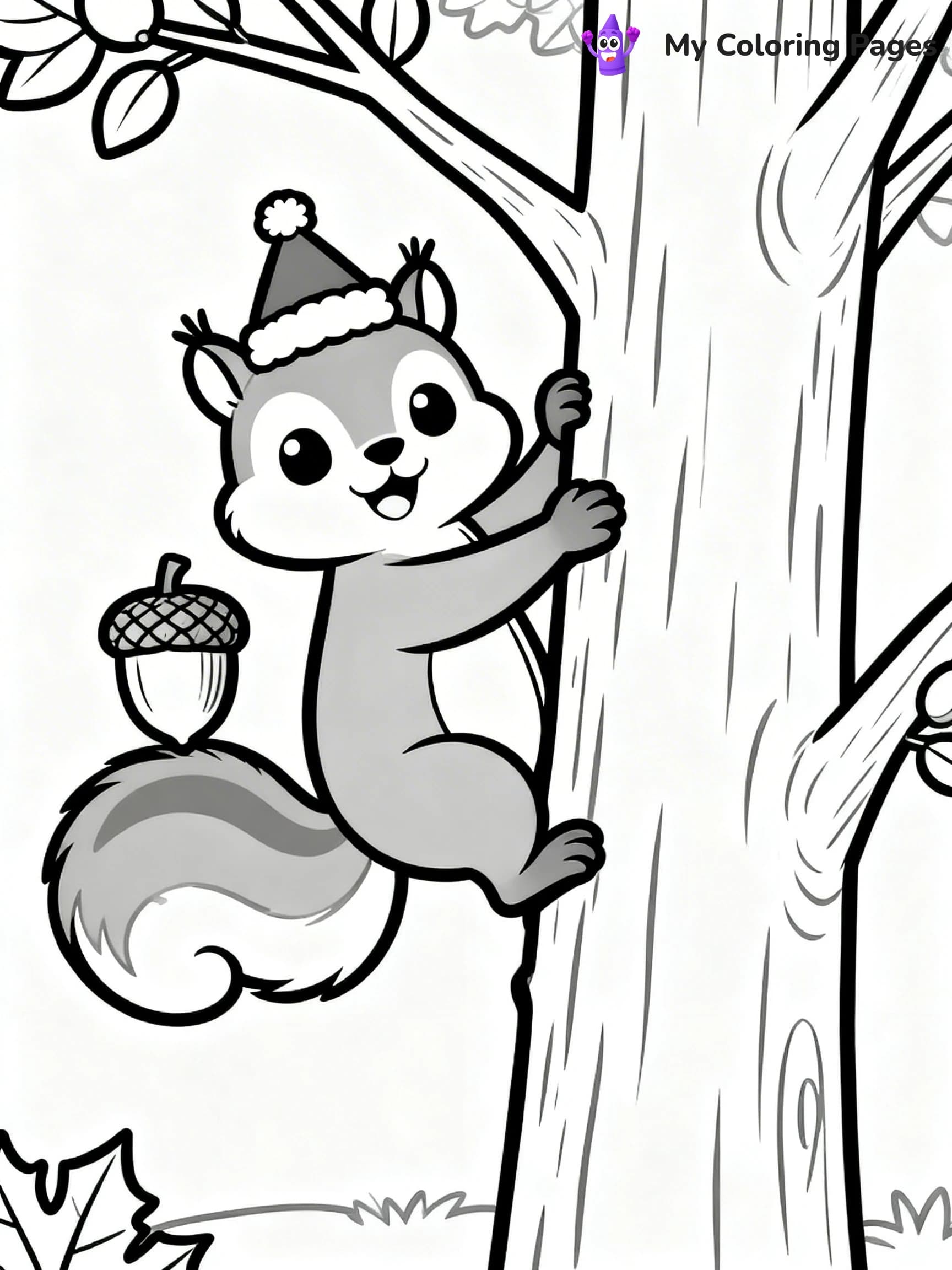 Animal Christmas Coloring Pages - 11