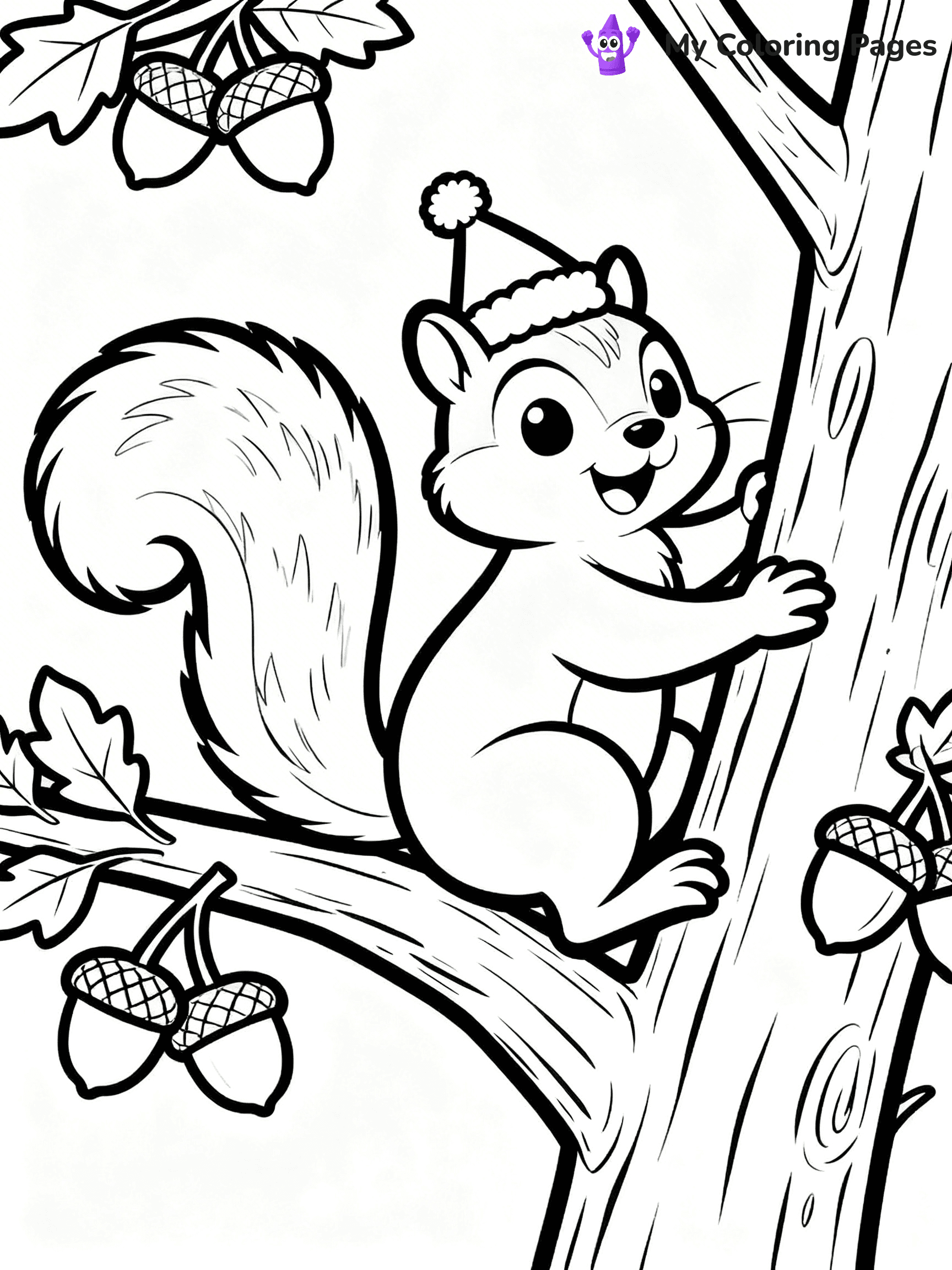 Animal Christmas Coloring Pages - 9