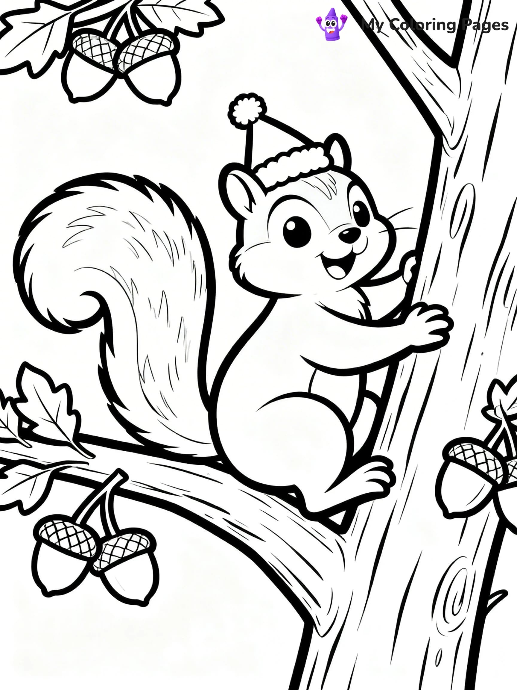 Animal Christmas Coloring Pages - 9