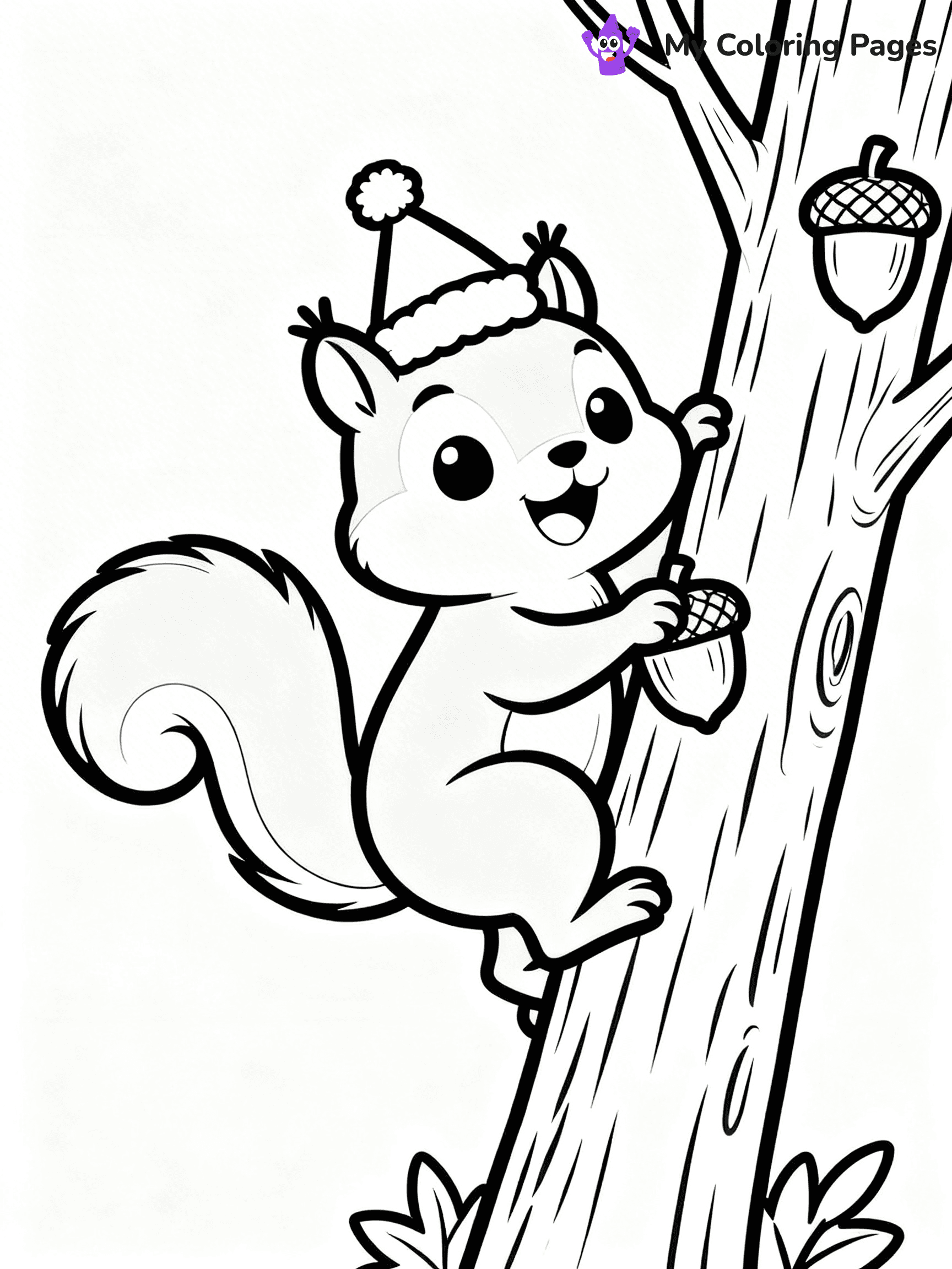 Animal Christmas Coloring Pages - 8