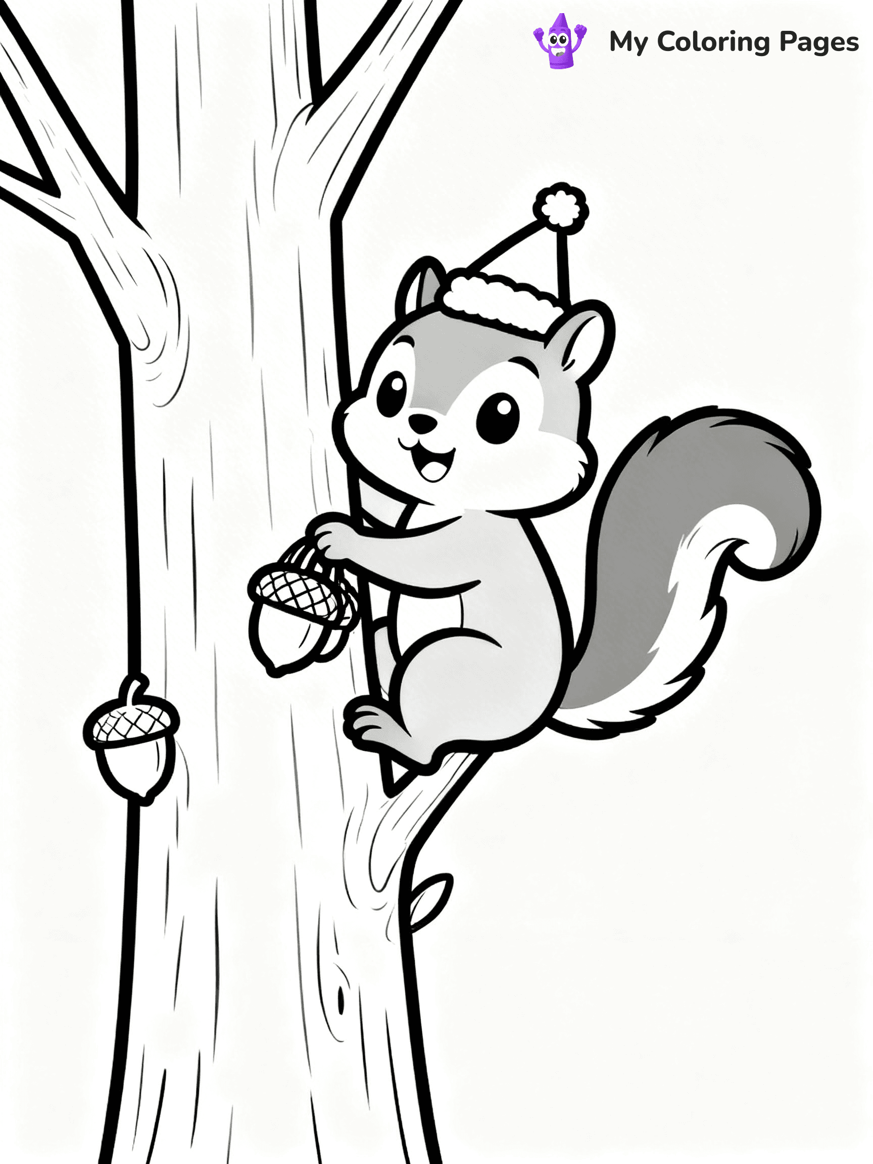 Animal Christmas Coloring Pages - 7