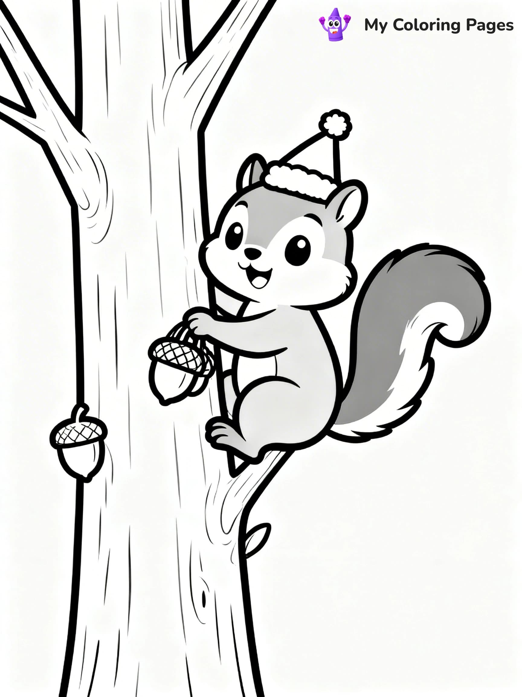 Animal Christmas Coloring Pages - 7