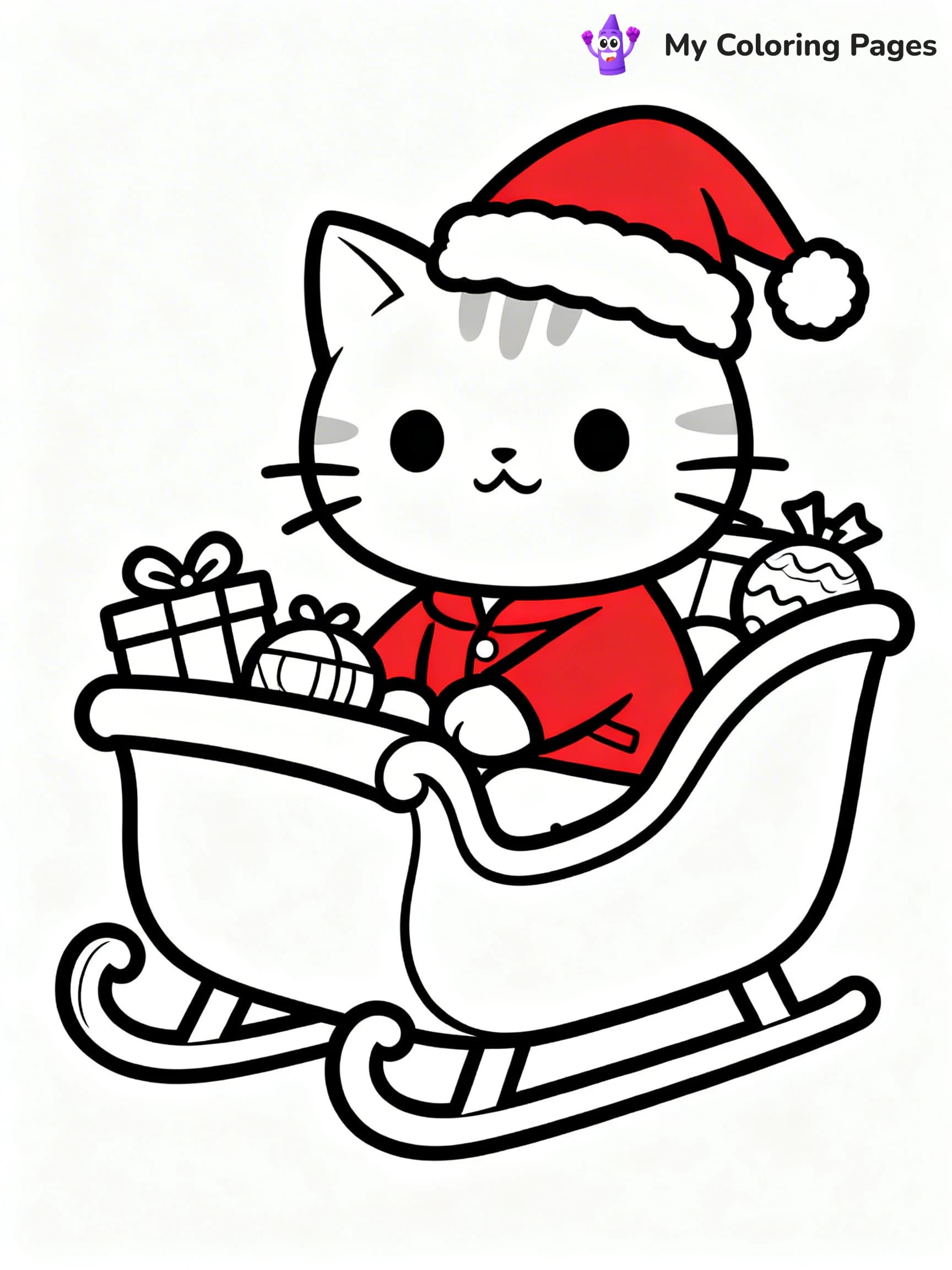 Animal Christmas Coloring Pages - 3