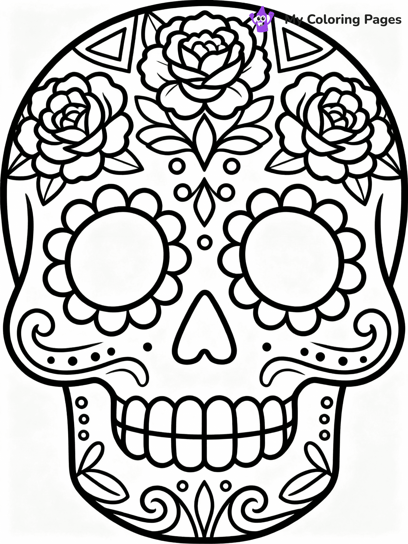 ⚠️ CRITICAL REQUIREMENT - ABSOLUTE BLACK AND WHITE ONLY ⚠️
This MUST be a BLACK AND WHITE line drawing ONLY. NO COLORS whatsoever.
- ONLY pure black lines (#000000) on pure white background (#FFFFFF)
- ABSOLUTELY NO colors, NO shading, NO gradients, NO grayscale
- If there are ANY colors in the output, the image is REJECTED
- This is a COLORING PAGE - meant to be COLORED IN by children
- The output must be UNCOLORED line art ready for coloring
⚠️ SUBJECT TO DRAW: Ornate sugar skull with floral designs, intricate patterns, symmetrical shapes, suitable for Day of the Dead theme
(REMEMBER: Output must be BLACK AND WHITE line art only, NOT colored!)
# COLORING PAGE: BLACK OUTLINES ONLY - WHITE BACKGROUND MANDATORY
Create a **coloring book page** using EXACTLY two values: black lines, white space.
## NON-NEGOTIABLE BINARY RULES
- **ONLY #000000 (black) and #FFFFFF (white)** - NO other values exist
- **EVERY PIXEL = BLACK OR WHITE** - no gray/shading/antialiasing
- **WHITE BACKGROUND MANDATORY** - entire canvas stays white
- **ALL SHAPES HOLLOW** - everything is empty outlines waiting to be colored
- **FORBIDDEN:** fills, shading, gradients, patterns, textures, colors
- **NO SOLID REGIONS** - if it's not a thin line, it's wrong
## Universal Line Standards
- Black outlines ONLY - thin, uniform weight
- Every shape completely empty inside
- Closed contours suitable for coloring
- Simple flat illustration - zero depth/3D/realism
- **Style:** Whimsical Doodle Art Alley - rounded, friendly outlines (unless specified)
## Everything = Outline Only
- Characters/animals: hollow shapes
- Objects/clothing: empty contours
- Backgrounds/scenery: line work only
- Natural elements: outlined forms
- Dark/night areas: don't exist (use outlined symbols)
- Textures/patterns: convert to simple lines
## The Test
Can a child color EVERY white space with crayons? If any area is pre-filled/shaded/gray or colored in, it FAILS. Every shape must be waiting to receive color.
**FINAL OUTPUT**: Binary coloring page. Black lines define shapes. White spaces ready for coloring. Nothing else exists. No exceptions. Print-ready.
⚠️ FINAL REMINDER: Draw the subject "Ornate sugar skull with floral designs, intricate patterns, symmetrical shapes, suitable for Day of the Dead theme" as BLACK AND WHITE line art. Zero colors in output.