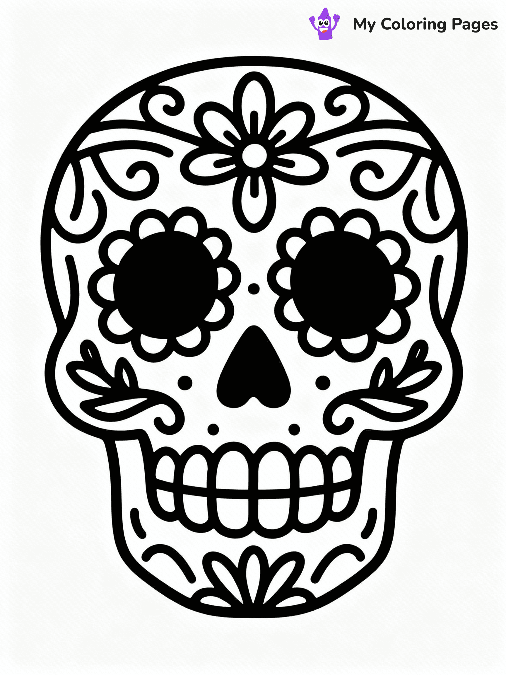⚠️ CRITICAL REQUIREMENT - ABSOLUTE BLACK AND WHITE ONLY ⚠️
This MUST be a BLACK AND WHITE line drawing ONLY. NO COLORS whatsoever.
- ONLY pure black lines (#000000) on pure white background (#FFFFFF)
- ABSOLUTELY NO colors, NO shading, NO gradients, NO grayscale
- If there are ANY colors in the output, the image is REJECTED
- This is a COLORING PAGE - meant to be COLORED IN by children
- The output must be UNCOLORED line art ready for coloring
⚠️ SUBJECT TO DRAW: Ornate sugar skull with floral designs, intricate patterns, symmetrical shapes, suitable for Day of the Dead theme
(REMEMBER: Output must be BLACK AND WHITE line art only, NOT colored!)
# COLORING PAGE: BLACK OUTLINES ONLY - WHITE BACKGROUND MANDATORY
Create a **coloring book page** using EXACTLY two values: black lines, white space.
## NON-NEGOTIABLE BINARY RULES
- **ONLY #000000 (black) and #FFFFFF (white)** - NO other values exist
- **EVERY PIXEL = BLACK OR WHITE** - no gray/shading/antialiasing
- **WHITE BACKGROUND MANDATORY** - entire canvas stays white
- **ALL SHAPES HOLLOW** - everything is empty outlines waiting to be colored
- **FORBIDDEN:** fills, shading, gradients, patterns, textures, colors
- **NO SOLID REGIONS** - if it's not a thin line, it's wrong
## Universal Line Standards
- Black outlines ONLY - thin, uniform weight
- Every shape completely empty inside
- Closed contours suitable for coloring
- Simple flat illustration - zero depth/3D/realism
- **Style:** Whimsical Doodle Art Alley - rounded, friendly outlines (unless specified)
## Everything = Outline Only
- Characters/animals: hollow shapes
- Objects/clothing: empty contours
- Backgrounds/scenery: line work only
- Natural elements: outlined forms
- Dark/night areas: don't exist (use outlined symbols)
- Textures/patterns: convert to simple lines
## The Test
Can a child color EVERY white space with crayons? If any area is pre-filled/shaded/gray or colored in, it FAILS. Every shape must be waiting to receive color.
**FINAL OUTPUT**: Binary coloring page. Black lines define shapes. White spaces ready for coloring. Nothing else exists. No exceptions. Print-ready.
⚠️ FINAL REMINDER: Draw the subject "Ornate sugar skull with floral designs, intricate patterns, symmetrical shapes, suitable for Day of the Dead theme" as BLACK AND WHITE line art. Zero colors in output.