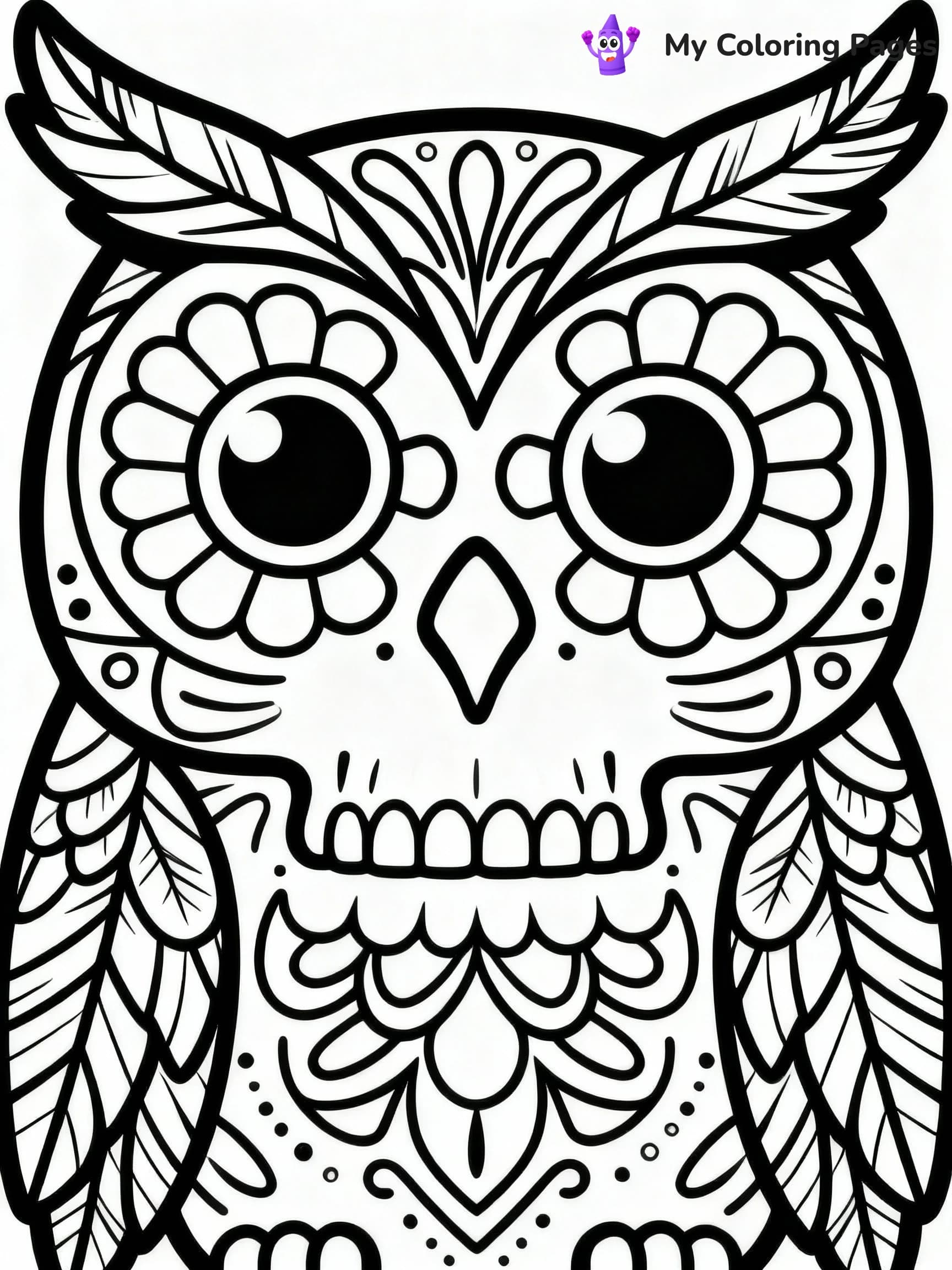 Sugar Skull Coloring Pages - 21