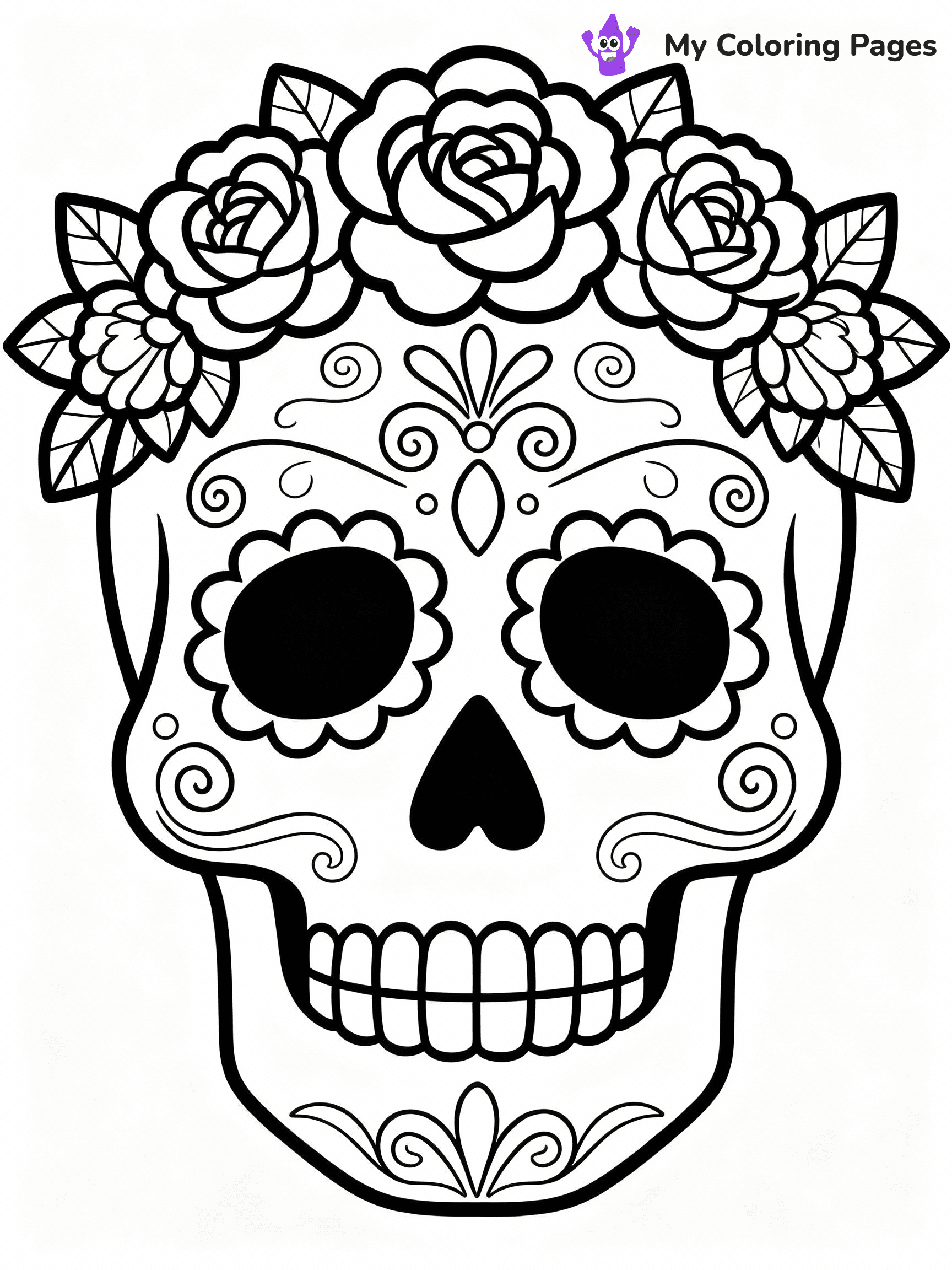 ⚠️ CRITICAL REQUIREMENT - ABSOLUTE BLACK AND WHITE ONLY ⚠️
This MUST be a BLACK AND WHITE line drawing ONLY. NO COLORS whatsoever.
- ONLY pure black lines (#000000) on pure white background (#FFFFFF)
- ABSOLUTELY NO colors, NO shading, NO gradients, NO grayscale
- If there are ANY colors in the output, the image is REJECTED
- This is a COLORING PAGE - meant to be COLORED IN by children
- The output must be UNCOLORED line art ready for coloring
⚠️ SUBJECT TO DRAW: Traditional sugar skull with decorative elements, vibrant flowers and swirls, emphasizing the Day of the Dead celebration
(REMEMBER: Output must be BLACK AND WHITE line art only, NOT colored!)
# COLORING PAGE: BLACK OUTLINES ONLY - WHITE BACKGROUND MANDATORY
Create a **coloring book page** using EXACTLY two values: black lines, white space.
## NON-NEGOTIABLE BINARY RULES
- **ONLY #000000 (black) and #FFFFFF (white)** - NO other values exist
- **EVERY PIXEL = BLACK OR WHITE** - no gray/shading/antialiasing
- **WHITE BACKGROUND MANDATORY** - entire canvas stays white
- **ALL SHAPES HOLLOW** - everything is empty outlines waiting to be colored
- **FORBIDDEN:** fills, shading, gradients, patterns, textures, colors
- **NO SOLID REGIONS** - if it's not a thin line, it's wrong
## Universal Line Standards
- Black outlines ONLY - thin, uniform weight
- Every shape completely empty inside
- Closed contours suitable for coloring
- Simple flat illustration - zero depth/3D/realism
- **Style:** Whimsical Doodle Art Alley - rounded, friendly outlines (unless specified)
## Everything = Outline Only
- Characters/animals: hollow shapes
- Objects/clothing: empty contours
- Backgrounds/scenery: line work only
- Natural elements: outlined forms
- Dark/night areas: don't exist (use outlined symbols)
- Textures/patterns: convert to simple lines
## The Test
Can a child color EVERY white space with crayons? If any area is pre-filled/shaded/gray or colored in, it FAILS. Every shape must be waiting to receive color.
**FINAL OUTPUT**: Binary coloring page. Black lines define shapes. White spaces ready for coloring. Nothing else exists. No exceptions. Print-ready.
⚠️ FINAL REMINDER: Draw the subject "Traditional sugar skull with decorative elements, vibrant flowers and swirls, emphasizing the Day of the Dead celebration" as BLACK AND WHITE line art. Zero colors in output.