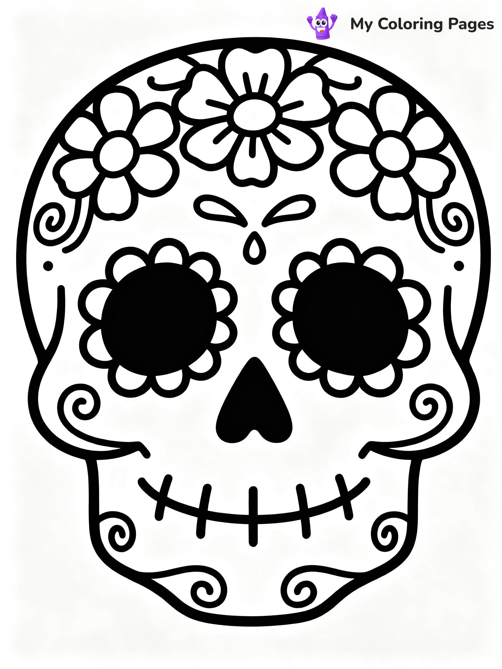 ⚠️ CRITICAL REQUIREMENT - ABSOLUTE BLACK AND WHITE ONLY ⚠️
This MUST be a BLACK AND WHITE line drawing ONLY. NO COLORS whatsoever.
- ONLY pure black lines (#000000) on pure white background (#FFFFFF)
- ABSOLUTELY NO colors, NO shading, NO gradients, NO grayscale
- If there are ANY colors in the output, the image is REJECTED
- This is a COLORING PAGE - meant to be COLORED IN by children
- The output must be UNCOLORED line art ready for coloring
⚠️ SUBJECT TO DRAW: Traditional sugar skull with decorative elements, vibrant flowers and swirls, emphasizing the Day of the Dead celebration
(REMEMBER: Output must be BLACK AND WHITE line art only, NOT colored!)
# COLORING PAGE: BLACK OUTLINES ONLY - WHITE BACKGROUND MANDATORY
Create a **coloring book page** using EXACTLY two values: black lines, white space.
## NON-NEGOTIABLE BINARY RULES
- **ONLY #000000 (black) and #FFFFFF (white)** - NO other values exist
- **EVERY PIXEL = BLACK OR WHITE** - no gray/shading/antialiasing
- **WHITE BACKGROUND MANDATORY** - entire canvas stays white
- **ALL SHAPES HOLLOW** - everything is empty outlines waiting to be colored
- **FORBIDDEN:** fills, shading, gradients, patterns, textures, colors
- **NO SOLID REGIONS** - if it's not a thin line, it's wrong
## Universal Line Standards
- Black outlines ONLY - thin, uniform weight
- Every shape completely empty inside
- Closed contours suitable for coloring
- Simple flat illustration - zero depth/3D/realism
- **Style:** Whimsical Doodle Art Alley - rounded, friendly outlines (unless specified)
## Everything = Outline Only
- Characters/animals: hollow shapes
- Objects/clothing: empty contours
- Backgrounds/scenery: line work only
- Natural elements: outlined forms
- Dark/night areas: don't exist (use outlined symbols)
- Textures/patterns: convert to simple lines
## The Test
Can a child color EVERY white space with crayons? If any area is pre-filled/shaded/gray or colored in, it FAILS. Every shape must be waiting to receive color.
**FINAL OUTPUT**: Binary coloring page. Black lines define shapes. White spaces ready for coloring. Nothing else exists. No exceptions. Print-ready.
⚠️ FINAL REMINDER: Draw the subject "Traditional sugar skull with decorative elements, vibrant flowers and swirls, emphasizing the Day of the Dead celebration" as BLACK AND WHITE line art. Zero colors in output.