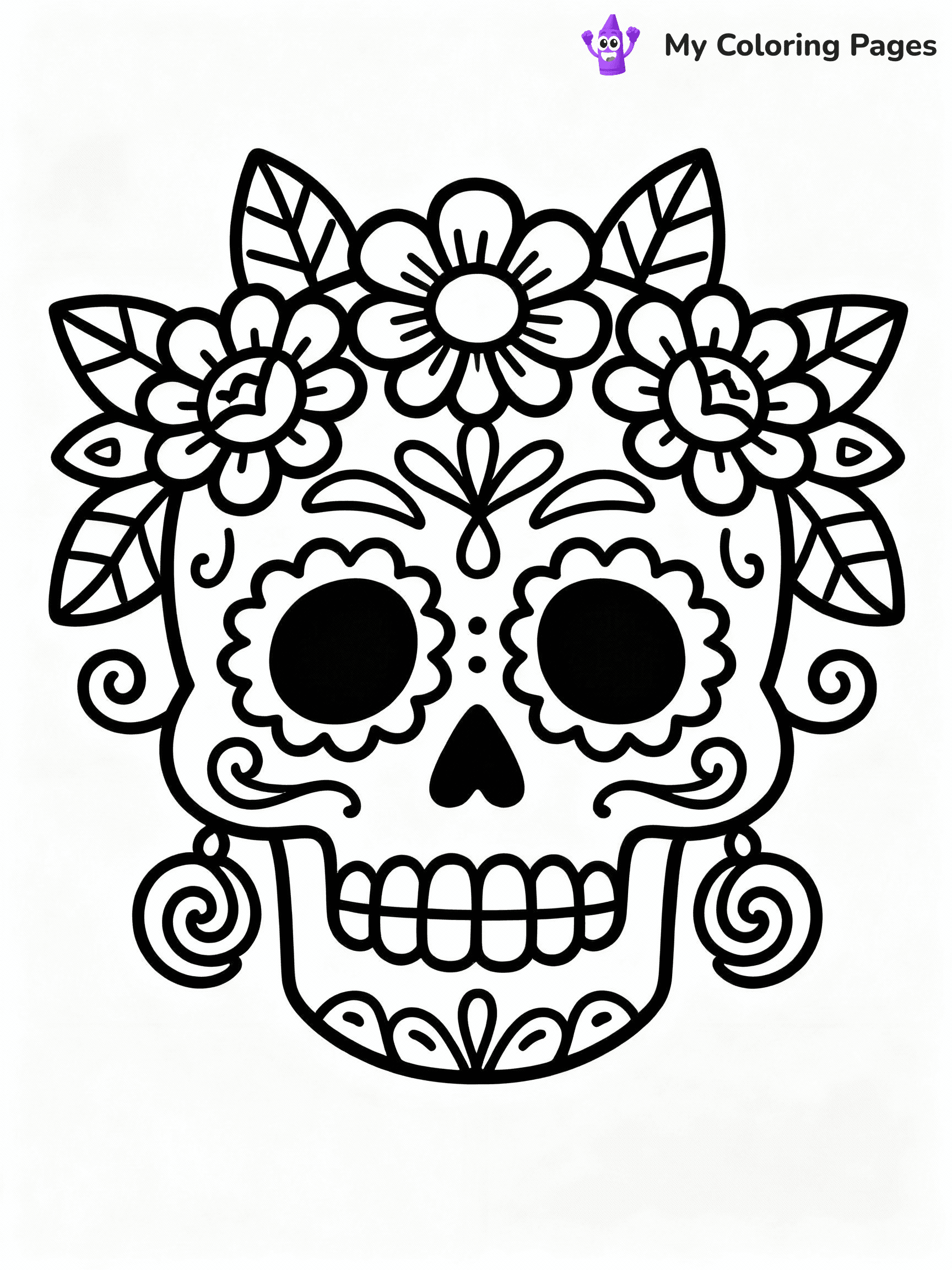 ⚠️ CRITICAL REQUIREMENT - ABSOLUTE BLACK AND WHITE ONLY ⚠️
This MUST be a BLACK AND WHITE line drawing ONLY. NO COLORS whatsoever.
- ONLY pure black lines (#000000) on pure white background (#FFFFFF)
- ABSOLUTELY NO colors, NO shading, NO gradients, NO grayscale
- If there are ANY colors in the output, the image is REJECTED
- This is a COLORING PAGE - meant to be COLORED IN by children
- The output must be UNCOLORED line art ready for coloring
⚠️ SUBJECT TO DRAW: Traditional sugar skull with decorative elements, vibrant flowers and swirls, emphasizing the Day of the Dead celebration
(REMEMBER: Output must be BLACK AND WHITE line art only, NOT colored!)
# COLORING PAGE: BLACK OUTLINES ONLY - WHITE BACKGROUND MANDATORY
Create a **coloring book page** using EXACTLY two values: black lines, white space.
## NON-NEGOTIABLE BINARY RULES
- **ONLY #000000 (black) and #FFFFFF (white)** - NO other values exist
- **EVERY PIXEL = BLACK OR WHITE** - no gray/shading/antialiasing
- **WHITE BACKGROUND MANDATORY** - entire canvas stays white
- **ALL SHAPES HOLLOW** - everything is empty outlines waiting to be colored
- **FORBIDDEN:** fills, shading, gradients, patterns, textures, colors
- **NO SOLID REGIONS** - if it's not a thin line, it's wrong
## Universal Line Standards
- Black outlines ONLY - thin, uniform weight
- Every shape completely empty inside
- Closed contours suitable for coloring
- Simple flat illustration - zero depth/3D/realism
- **Style:** Whimsical Doodle Art Alley - rounded, friendly outlines (unless specified)
## Everything = Outline Only
- Characters/animals: hollow shapes
- Objects/clothing: empty contours
- Backgrounds/scenery: line work only
- Natural elements: outlined forms
- Dark/night areas: don't exist (use outlined symbols)
- Textures/patterns: convert to simple lines
## The Test
Can a child color EVERY white space with crayons? If any area is pre-filled/shaded/gray or colored in, it FAILS. Every shape must be waiting to receive color.
**FINAL OUTPUT**: Binary coloring page. Black lines define shapes. White spaces ready for coloring. Nothing else exists. No exceptions. Print-ready.
⚠️ FINAL REMINDER: Draw the subject "Traditional sugar skull with decorative elements, vibrant flowers and swirls, emphasizing the Day of the Dead celebration" as BLACK AND WHITE line art. Zero colors in output.