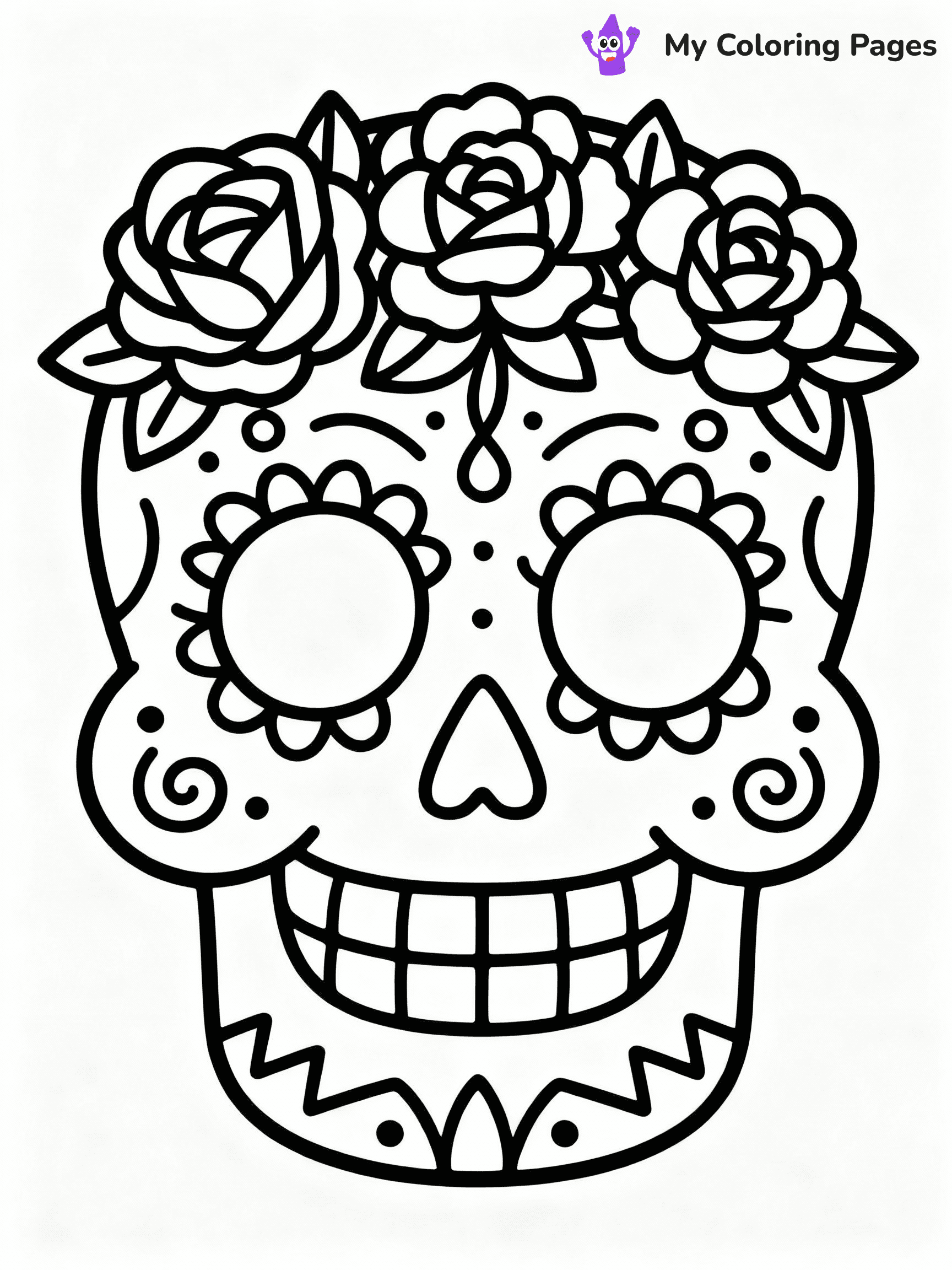 ⚠️ CRITICAL REQUIREMENT - ABSOLUTE BLACK AND WHITE ONLY ⚠️
This MUST be a BLACK AND WHITE line drawing ONLY. NO COLORS whatsoever.
- ONLY pure black lines (#000000) on pure white background (#FFFFFF)
- ABSOLUTELY NO colors, NO shading, NO gradients, NO grayscale
- If there are ANY colors in the output, the image is REJECTED
- This is a COLORING PAGE - meant to be COLORED IN by children
- The output must be UNCOLORED line art ready for coloring
⚠️ SUBJECT TO DRAW: Traditional sugar skull with decorative elements, vibrant flowers and swirls, emphasizing the Day of the Dead celebration
(REMEMBER: Output must be BLACK AND WHITE line art only, NOT colored!)
# COLORING PAGE: BLACK OUTLINES ONLY - WHITE BACKGROUND MANDATORY
Create a **coloring book page** using EXACTLY two values: black lines, white space.
## NON-NEGOTIABLE BINARY RULES
- **ONLY #000000 (black) and #FFFFFF (white)** - NO other values exist
- **EVERY PIXEL = BLACK OR WHITE** - no gray/shading/antialiasing
- **WHITE BACKGROUND MANDATORY** - entire canvas stays white
- **ALL SHAPES HOLLOW** - everything is empty outlines waiting to be colored
- **FORBIDDEN:** fills, shading, gradients, patterns, textures, colors
- **NO SOLID REGIONS** - if it's not a thin line, it's wrong
## Universal Line Standards
- Black outlines ONLY - thin, uniform weight
- Every shape completely empty inside
- Closed contours suitable for coloring
- Simple flat illustration - zero depth/3D/realism
- **Style:** Whimsical Doodle Art Alley - rounded, friendly outlines (unless specified)
## Everything = Outline Only
- Characters/animals: hollow shapes
- Objects/clothing: empty contours
- Backgrounds/scenery: line work only
- Natural elements: outlined forms
- Dark/night areas: don't exist (use outlined symbols)
- Textures/patterns: convert to simple lines
## The Test
Can a child color EVERY white space with crayons? If any area is pre-filled/shaded/gray or colored in, it FAILS. Every shape must be waiting to receive color.
**FINAL OUTPUT**: Binary coloring page. Black lines define shapes. White spaces ready for coloring. Nothing else exists. No exceptions. Print-ready.
⚠️ FINAL REMINDER: Draw the subject "Traditional sugar skull with decorative elements, vibrant flowers and swirls, emphasizing the Day of the Dead celebration" as BLACK AND WHITE line art. Zero colors in output.