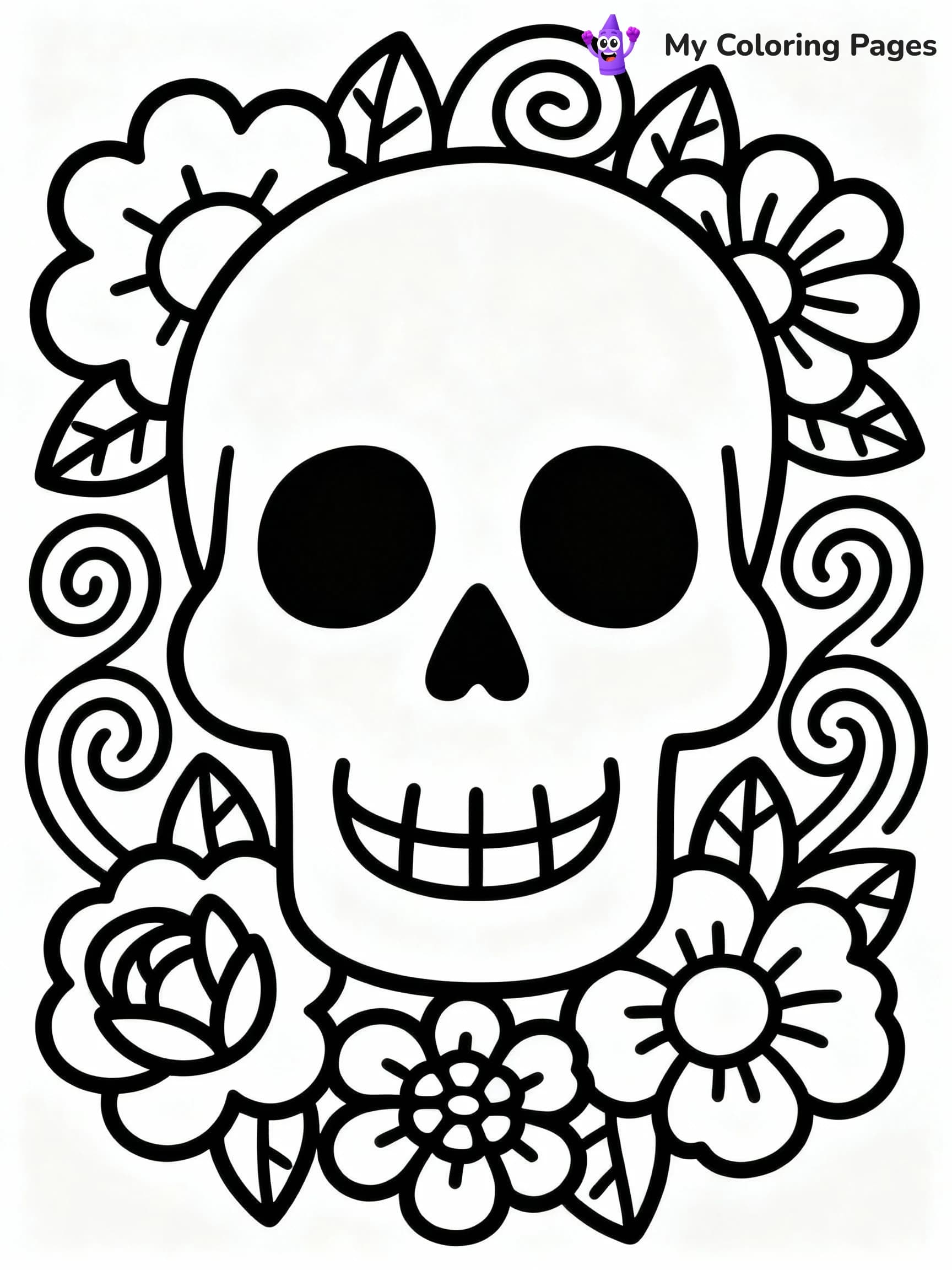 Sugar Skull Coloring Pages - 10