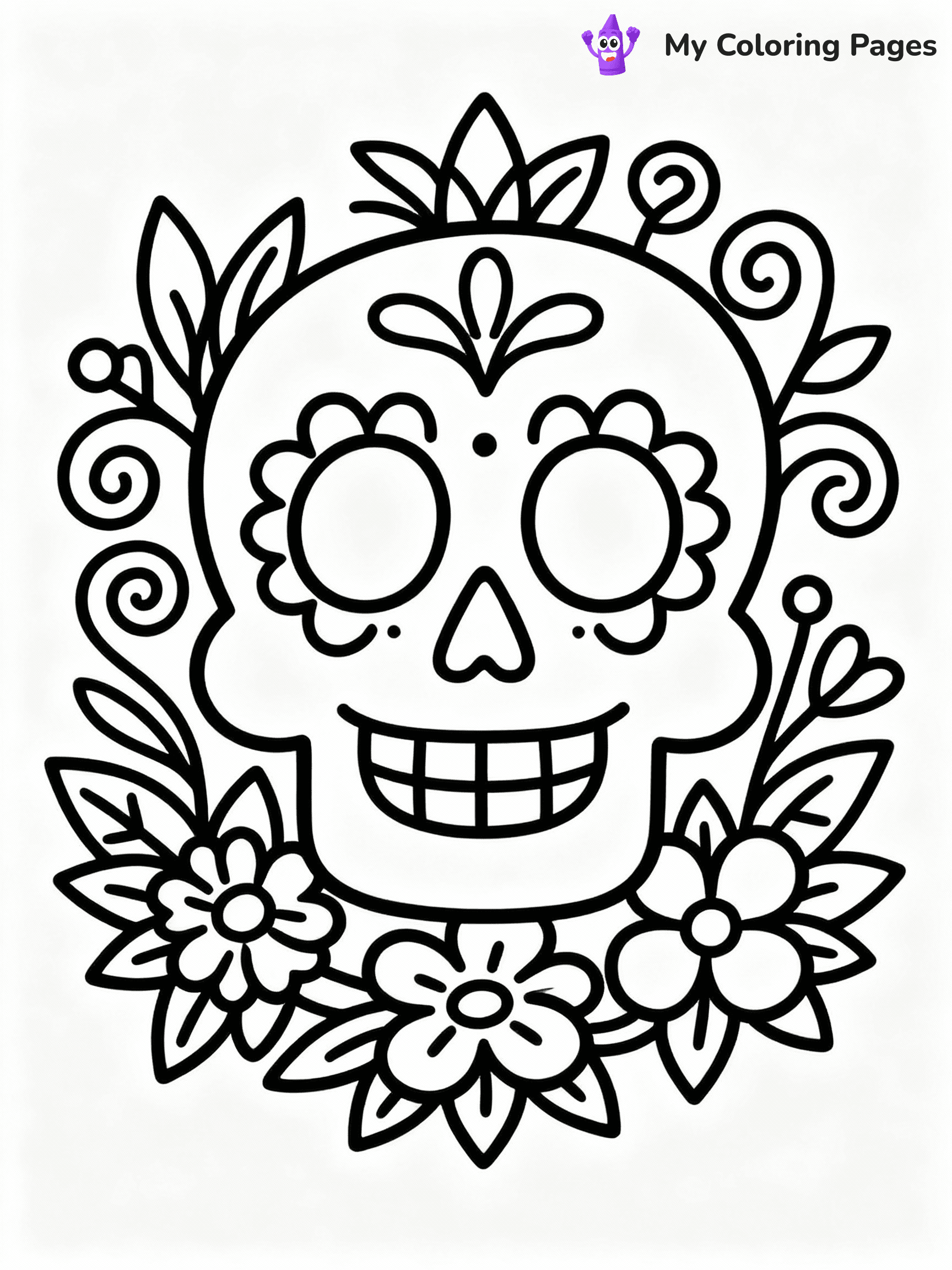 ⚠️ CRITICAL REQUIREMENT - ABSOLUTE BLACK AND WHITE ONLY ⚠️
This MUST be a BLACK AND WHITE line drawing ONLY. NO COLORS whatsoever.
- ONLY pure black lines (#000000) on pure white background (#FFFFFF)
- ABSOLUTELY NO colors, NO shading, NO gradients, NO grayscale
- If there are ANY colors in the output, the image is REJECTED
- This is a COLORING PAGE - meant to be COLORED IN by children
- The output must be UNCOLORED line art ready for coloring
⚠️ SUBJECT TO DRAW: Traditional sugar skull with decorative elements, vibrant flowers and swirls, emphasizing the Day of the Dead celebration
(REMEMBER: Output must be BLACK AND WHITE line art only, NOT colored!)
# COLORING PAGE: BLACK OUTLINES ONLY - WHITE BACKGROUND MANDATORY
Create a **coloring book page** using EXACTLY two values: black lines, white space.
## NON-NEGOTIABLE BINARY RULES
- **ONLY #000000 (black) and #FFFFFF (white)** - NO other values exist
- **EVERY PIXEL = BLACK OR WHITE** - no gray/shading/antialiasing
- **WHITE BACKGROUND MANDATORY** - entire canvas stays white
- **ALL SHAPES HOLLOW** - everything is empty outlines waiting to be colored
- **FORBIDDEN:** fills, shading, gradients, patterns, textures, colors
- **NO SOLID REGIONS** - if it's not a thin line, it's wrong
## Universal Line Standards
- Black outlines ONLY - thin, uniform weight
- Every shape completely empty inside
- Closed contours suitable for coloring
- Simple flat illustration - zero depth/3D/realism
- **Style:** Whimsical Doodle Art Alley - rounded, friendly outlines (unless specified)
## Everything = Outline Only
- Characters/animals: hollow shapes
- Objects/clothing: empty contours
- Backgrounds/scenery: line work only
- Natural elements: outlined forms
- Dark/night areas: don't exist (use outlined symbols)
- Textures/patterns: convert to simple lines
## The Test
Can a child color EVERY white space with crayons? If any area is pre-filled/shaded/gray or colored in, it FAILS. Every shape must be waiting to receive color.
**FINAL OUTPUT**: Binary coloring page. Black lines define shapes. White spaces ready for coloring. Nothing else exists. No exceptions. Print-ready.
⚠️ FINAL REMINDER: Draw the subject "Traditional sugar skull with decorative elements, vibrant flowers and swirls, emphasizing the Day of the Dead celebration" as BLACK AND WHITE line art. Zero colors in output.
