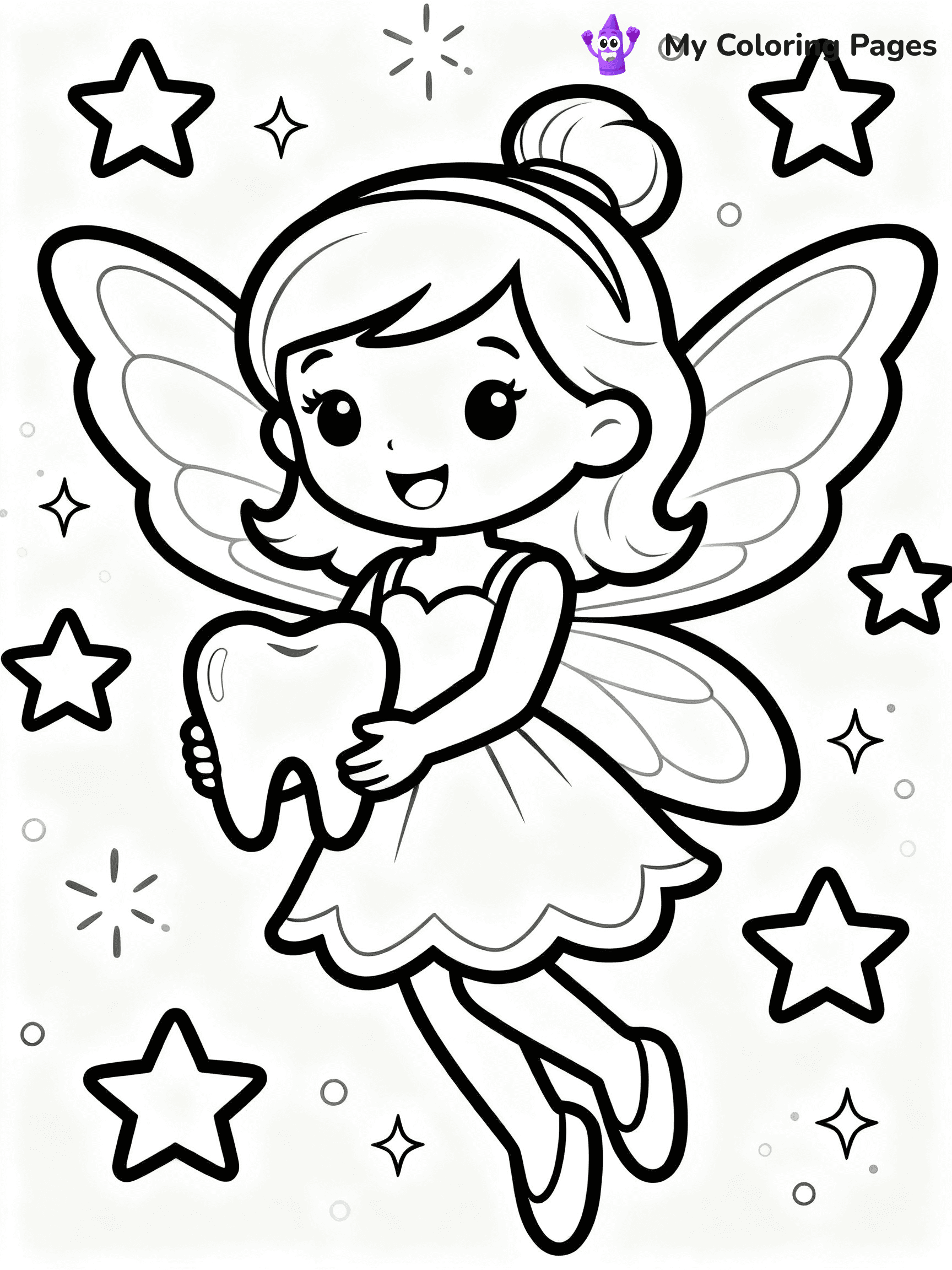 Tooth Fairy Coloring Pages - 20