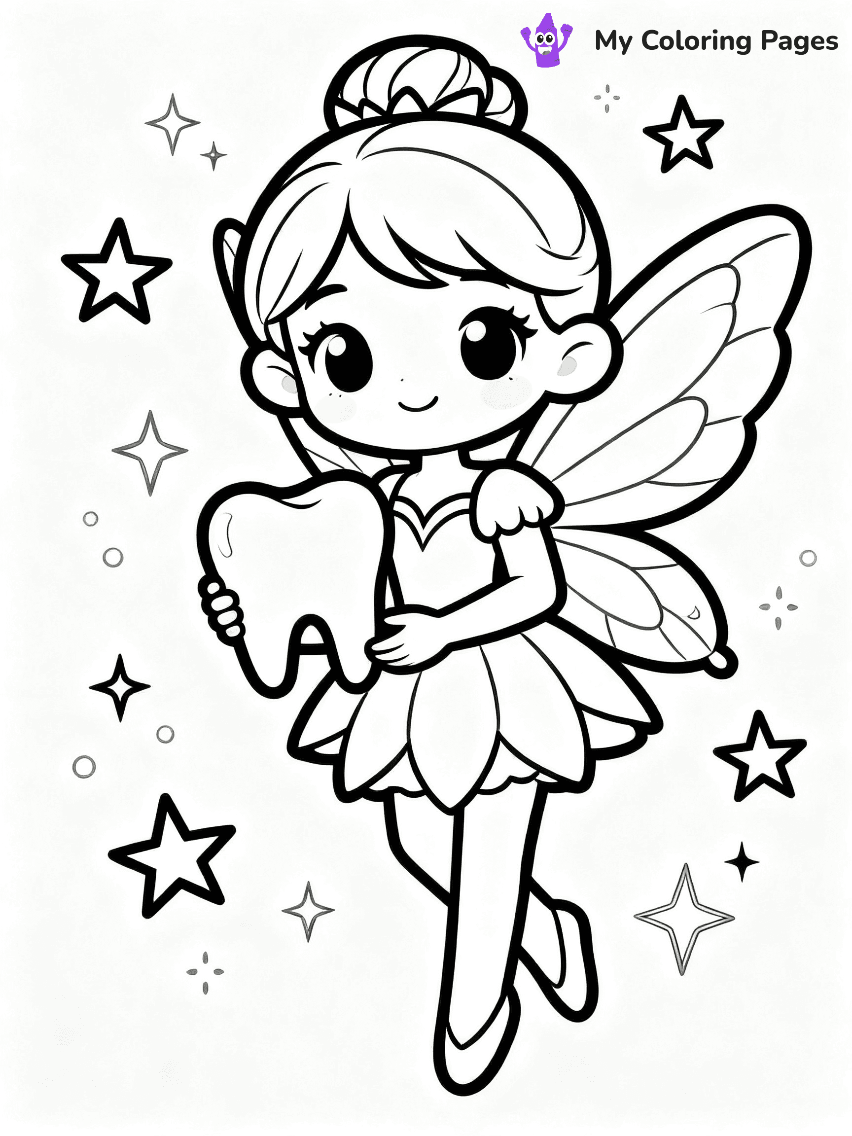 Tooth Fairy Coloring Pages - 17