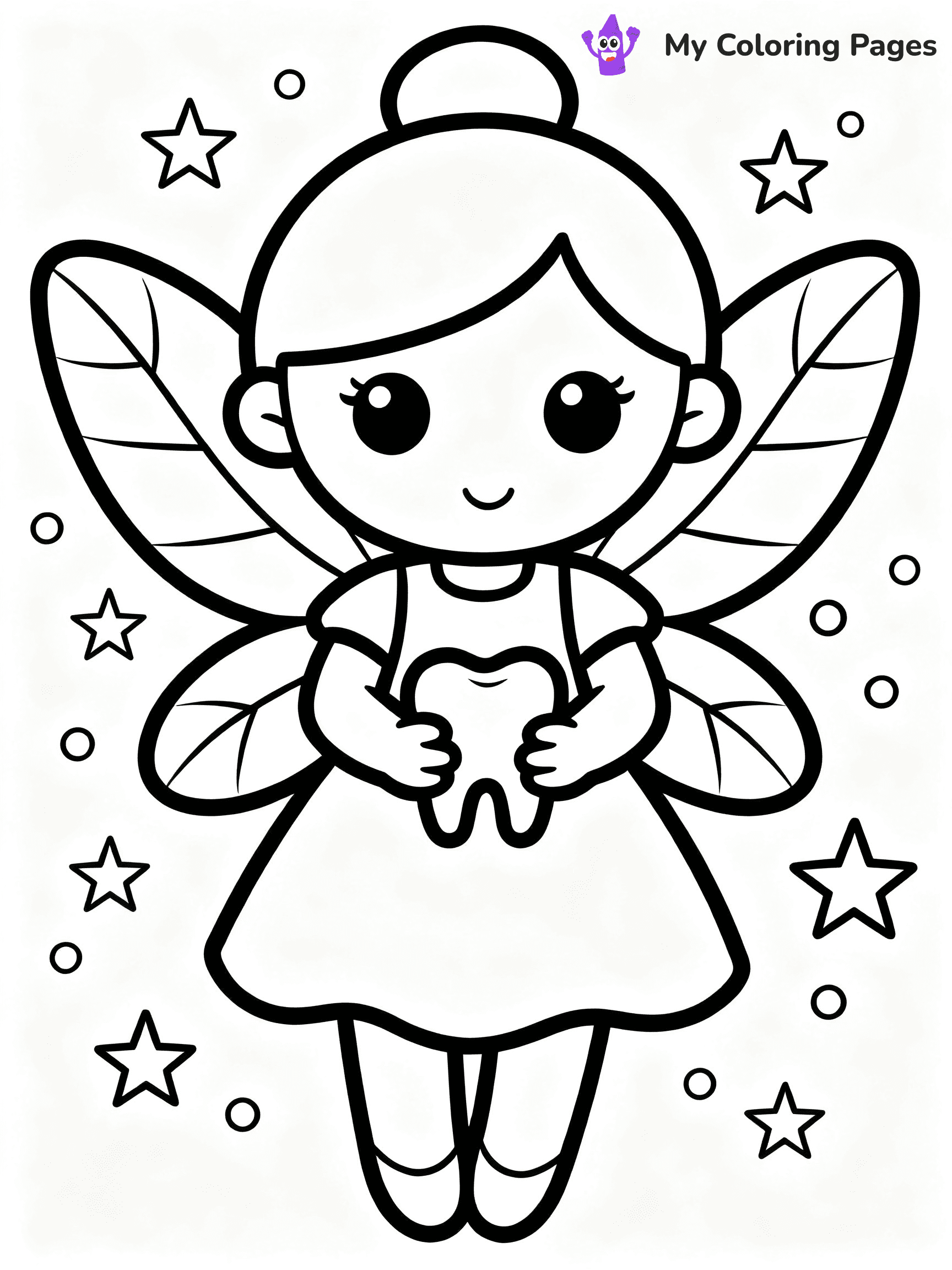 Tooth Fairy Coloring Pages - 15