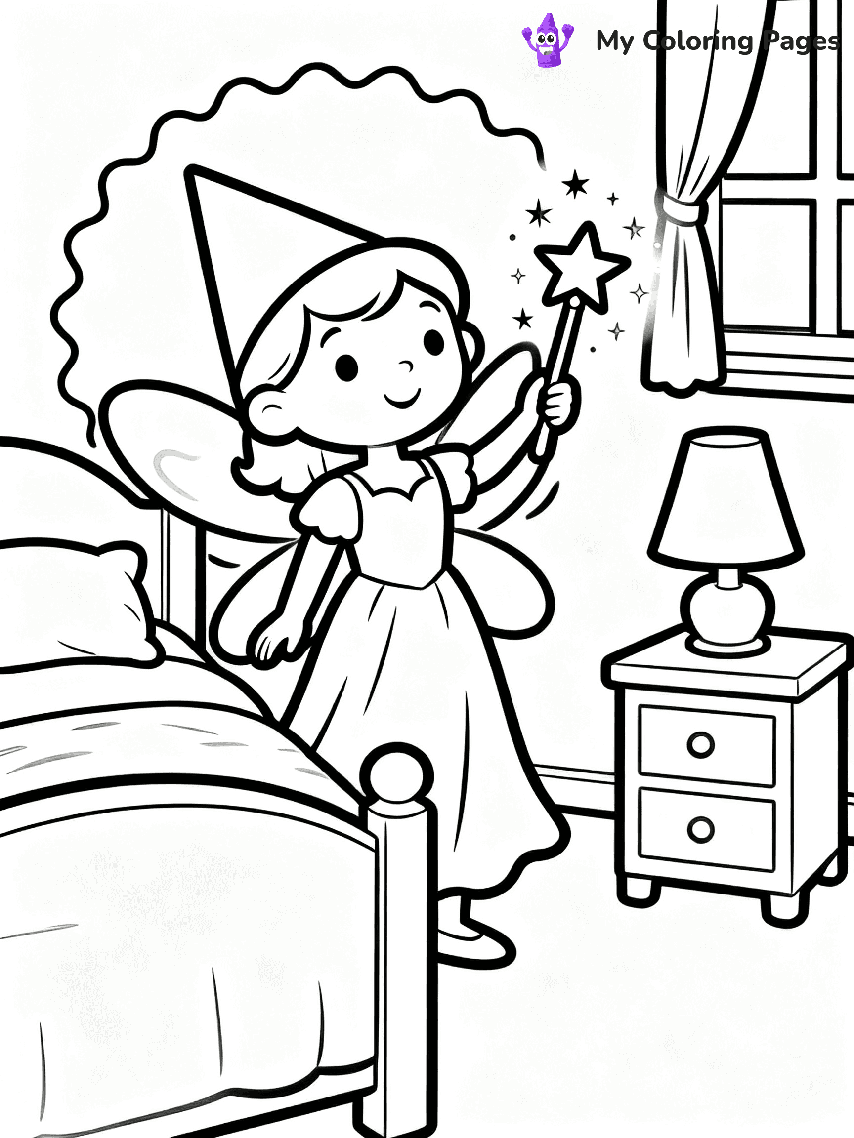 Tooth Fairy Coloring Pages - 12