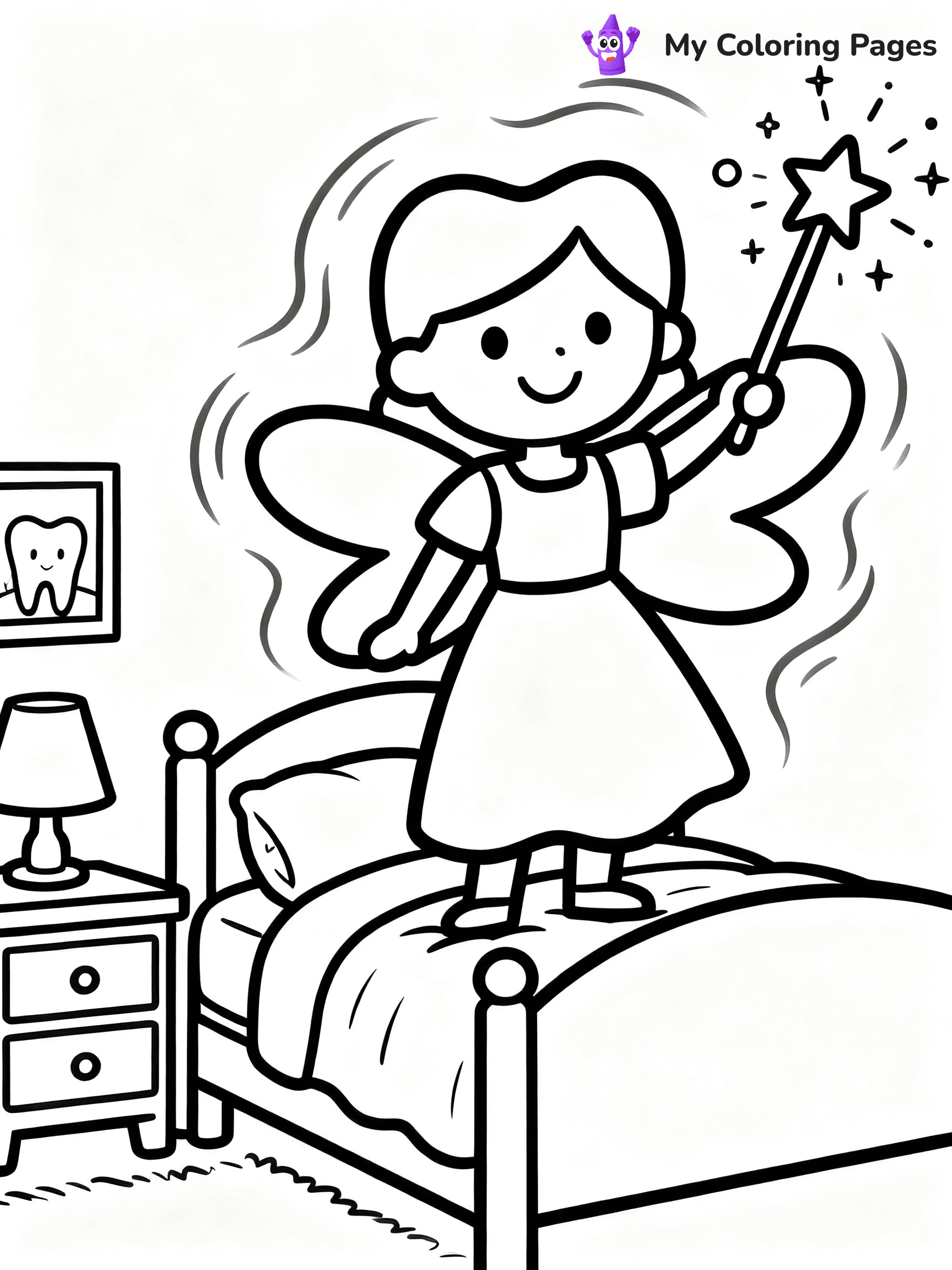 Tooth Fairy Coloring Pages - 11
