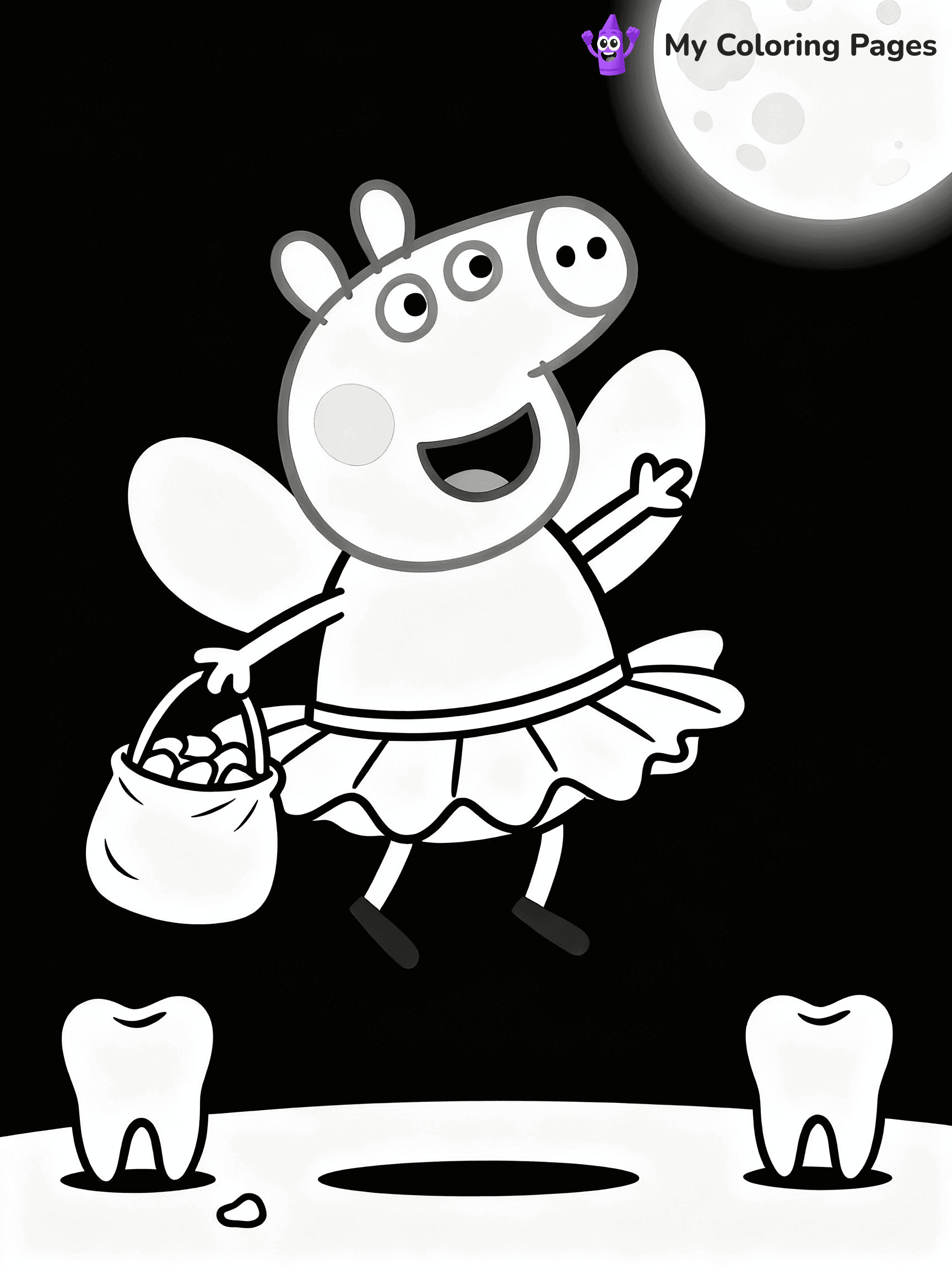 Tooth Fairy Coloring Pages - 8