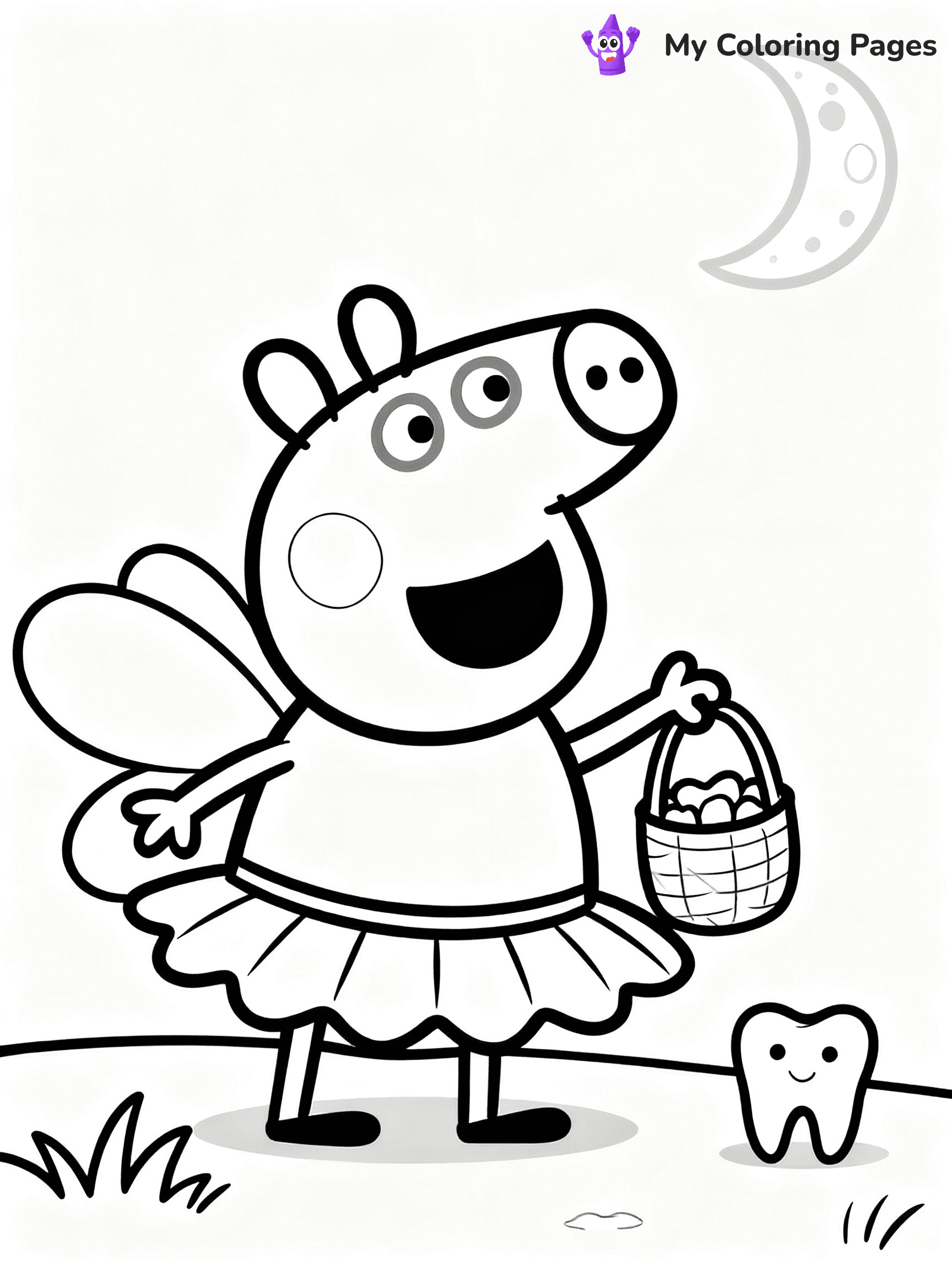 Tooth Fairy Coloring Pages - 7