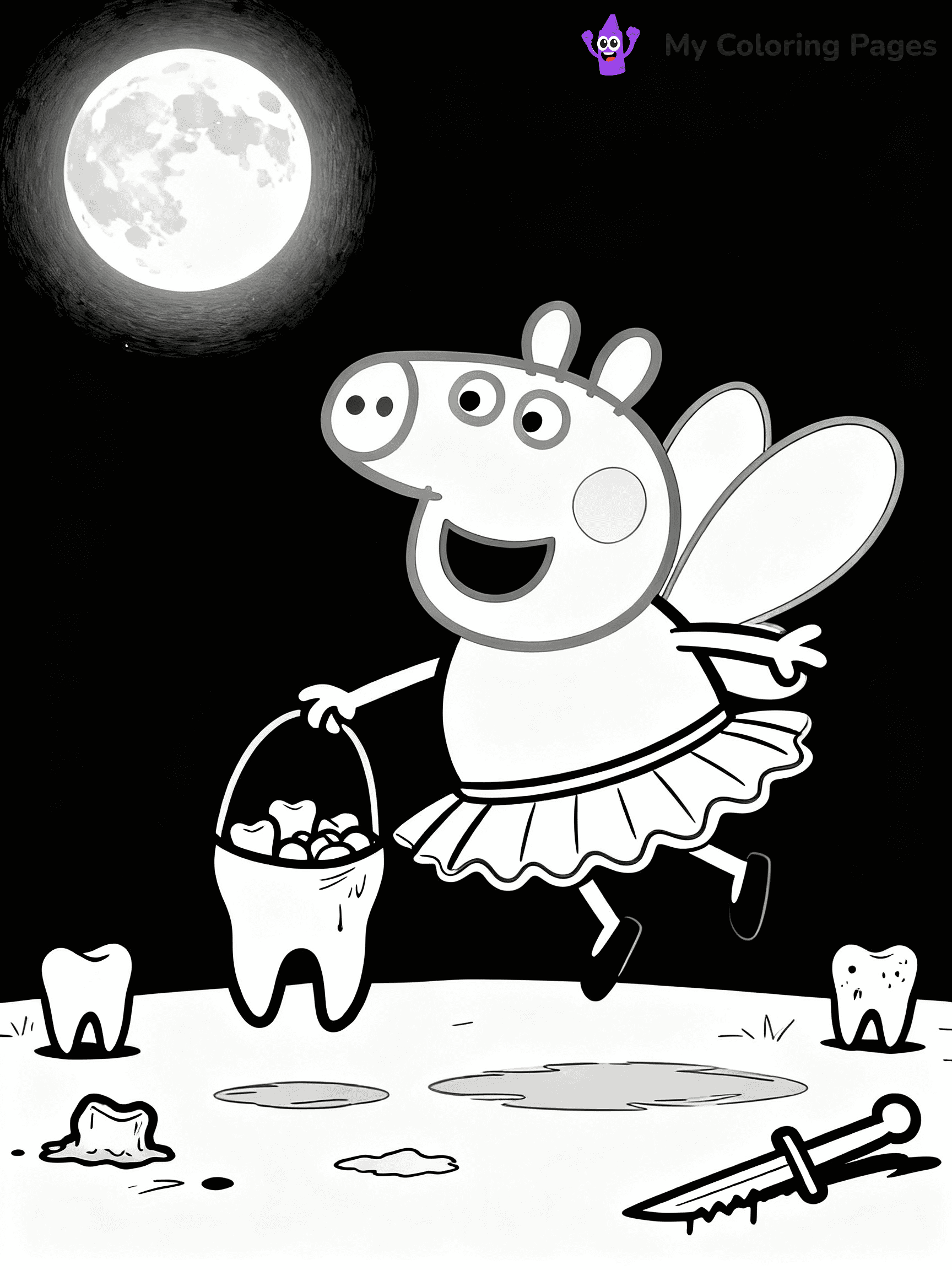 Tooth Fairy Coloring Pages - 5