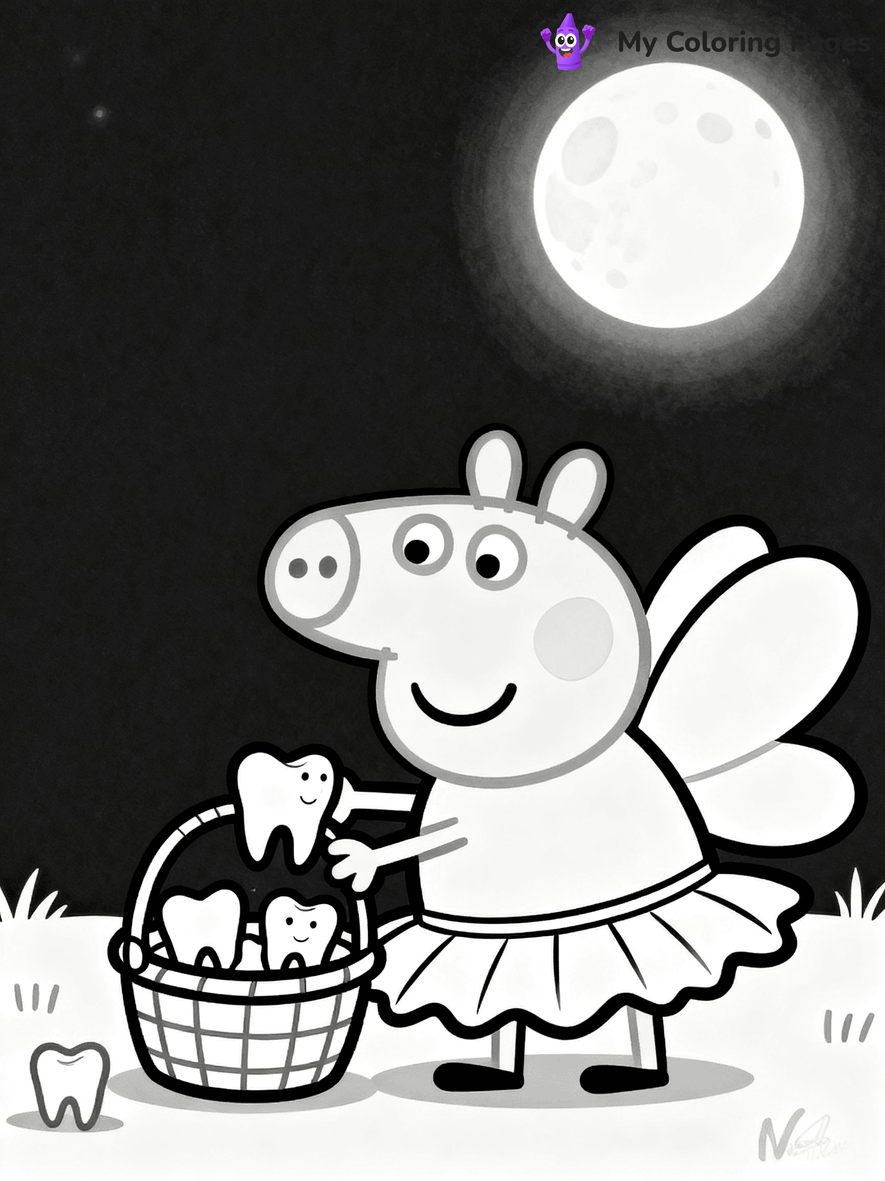 Tooth Fairy Coloring Pages - 3