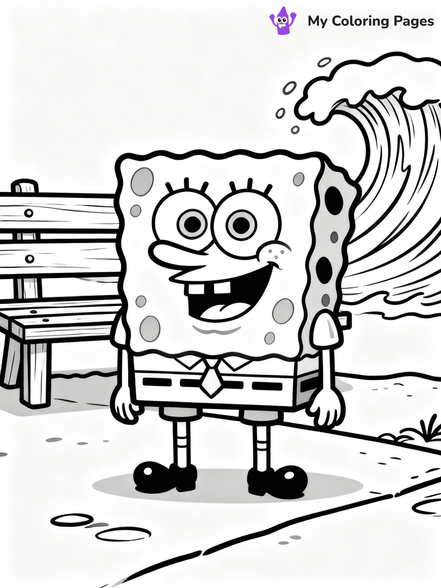 ⚠️ CRITICAL REQUIREMENT - ABSOLUTE BLACK AND WHITE ONLY ⚠️
This MUST be a BLACK AND WHITE line drawing ONLY. NO COLORS whatsoever.
- ONLY pure black lines (#000000) on pure white background (#FFFFFF)
- ABSOLUTELY NO colors, NO shading, NO gradients, NO grayscale
- If there are ANY colors in the output, the image is REJECTED
- This is a COLORING PAGE - meant to be COLORED IN by children
- The output must be UNCOLORED line art ready for coloring
⚠️ SUBJECT TO DRAW: Generate an Image of Cartoon spongbob in coloring page style. and child-friendly
(REMEMBER: Output must be BLACK AND WHITE line art only, NOT colored!)
# Flat, Friendly Cartoon Line-Art Coloring Page
You are generating a **pure black-and-white binary image** of a child-friendly cartoon scene combining characters and background scenery in one cohesive composition.
## Rendering Rules (Strict)
- Only two colors: pure black (#000000) outlines and pure white (#FFFFFF) background.
- No grayscale, shading, gradients, tints, fills, transparency, or partial pixels.
- No antialiasing or blended edges; every pixel is 100% black or white.
- No solid black fills inside shapes — all areas inside outlines must remain white.
- No dark clothing areas or filled tone blocks; all garments outlined only.
- No shadows, textures, lighting, or tonal variations.
- Must look like flat binary vector line-art for coloring pages.
## Drawing & Composition
- **Medium, consistent line weight**; clean closed outlines easy to color inside.
- **Flat, simple, child-friendly design** — no realism or 3D depth.
- Characters are **grounded on a surface**, centered and large.
- **Balanced composition** with clear silhouettes and minimal props.
## Scenery & Style
- Landmarks (e.g., mosque, CN Tower) and scenery (trees, benches, waves) drawn with **black outlines only.**
- For real-world figures, teams, or places, show accurate details using only black outlines—no text or logos. Use distinctive uniform patterns, abstract symbols, and landmark silhouettes to convey identity.
- Keep **consistent perspective**; no floating elements.
- **Style:** whimsical **Doodle Art Alley** — rounded, friendly outlines.
- May adapt shapes from **Crayola, Disney, Peppa Pig, Cocomelon** — *by shape only, never color.*
- Final output: **flat, crisp, binary (#000000/#FFFFFF)**, **no filled color or background text.**
EXTREMELYE IMPORTANT:
- PURE BINARY LINE-ART; NO FILLS (HAIR/CLOTHES/SKIN), SHADING, OR GREY.
- NO SHADING, COLOR. MUST BE WHITE BACKGROUND.
⚠️ FINAL REMINDER: Draw the subject "Generate an Image of Cartoon spongbob in coloring page style. and child-friendly" as BLACK AND WHITE line art. Zero colors in output.