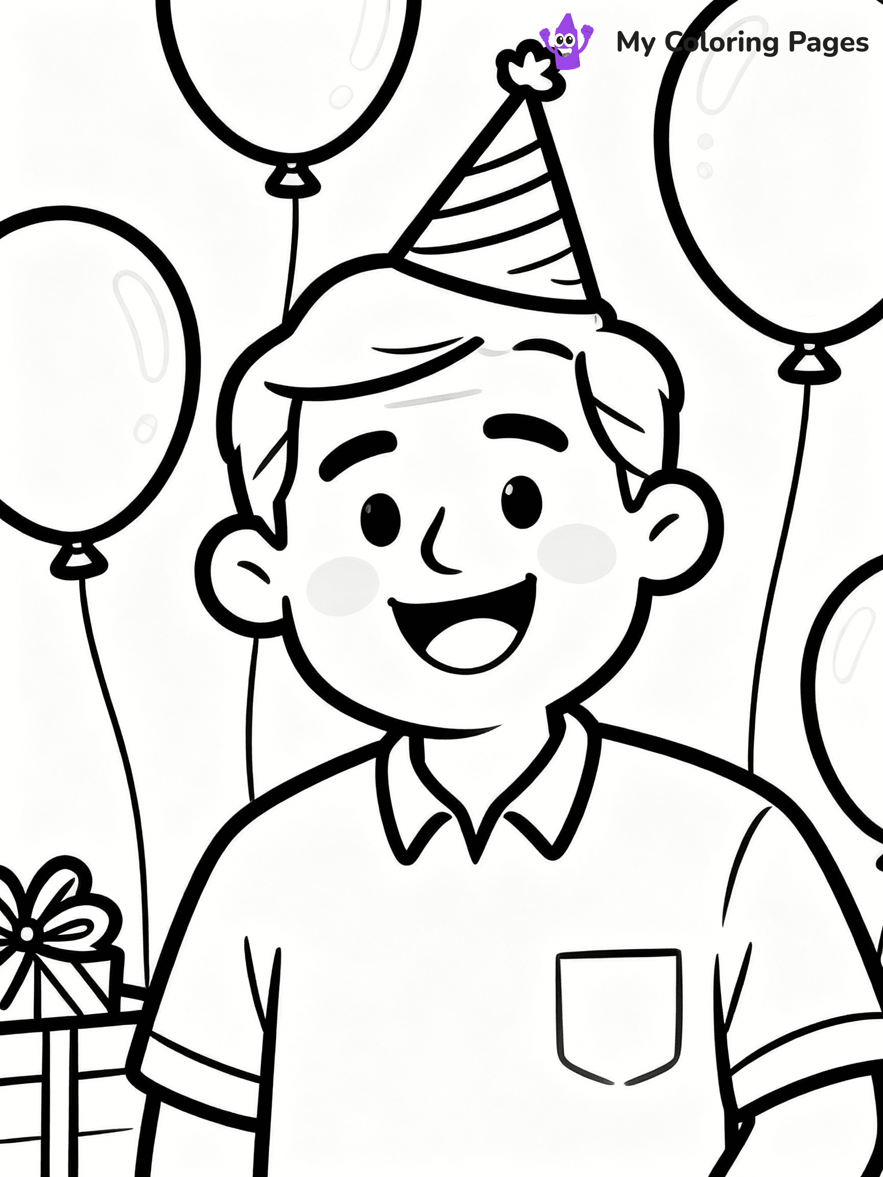 Happy Birthday Dad Coloring Pages - 3