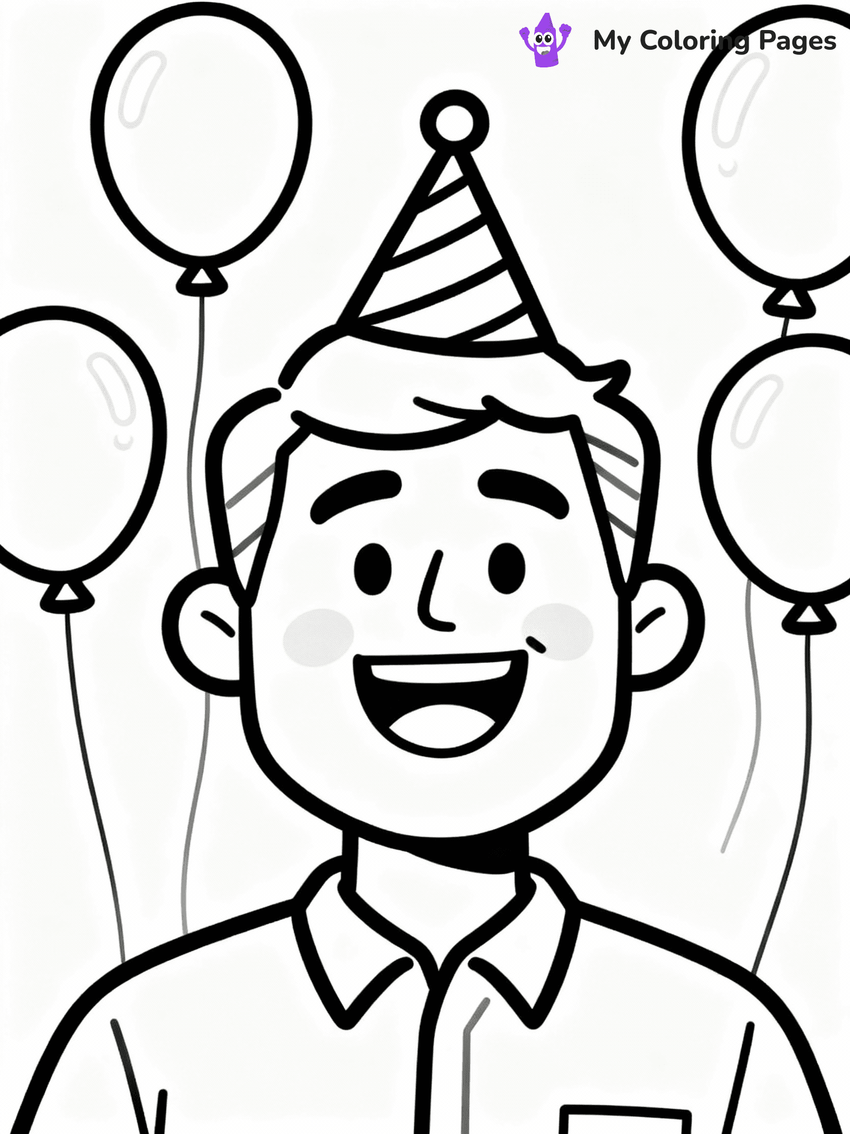Happy Birthday Dad Coloring Pages - 2