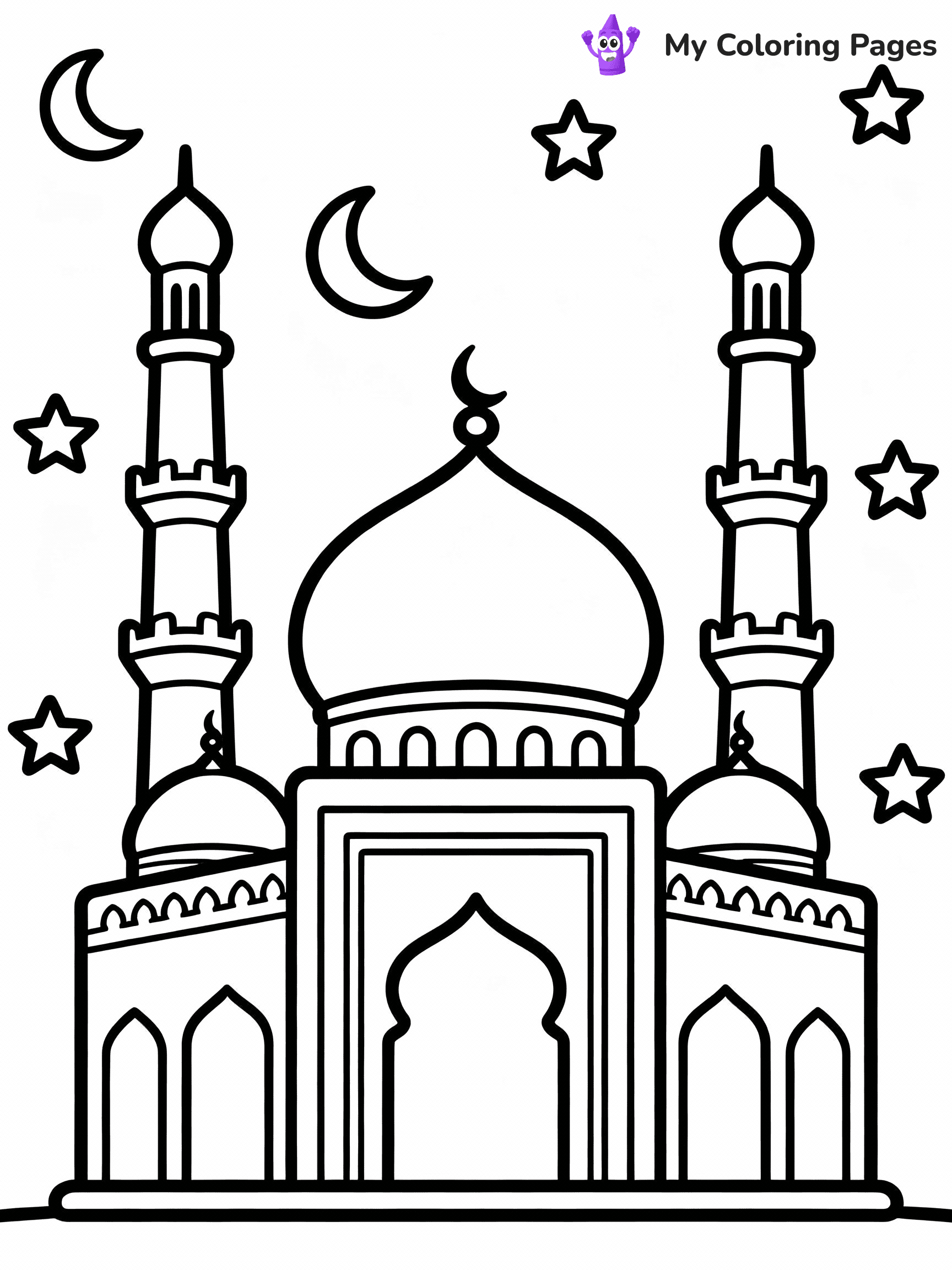 Islamic Coloring Pages - 57