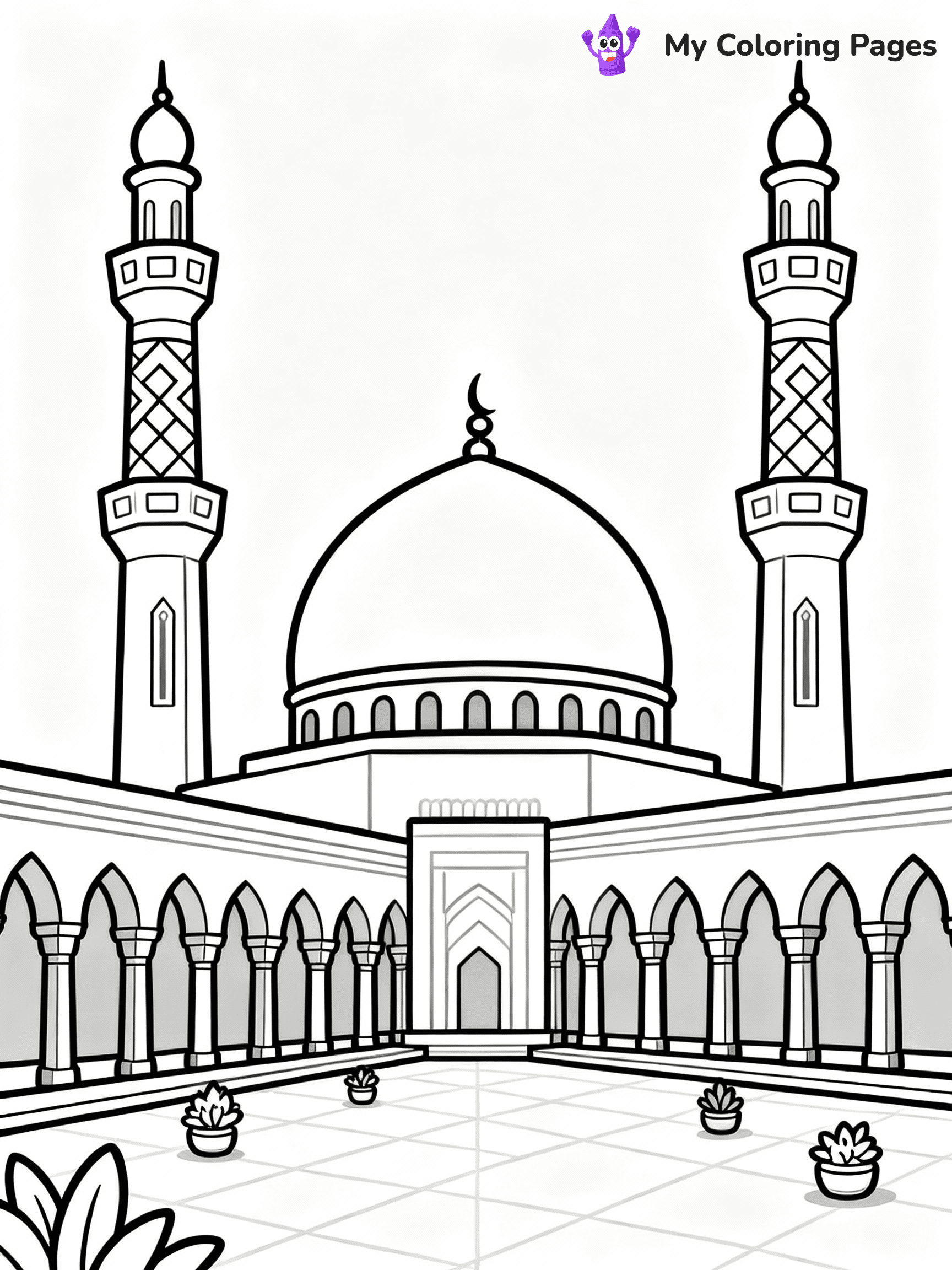 Islamic Coloring Pages - 40