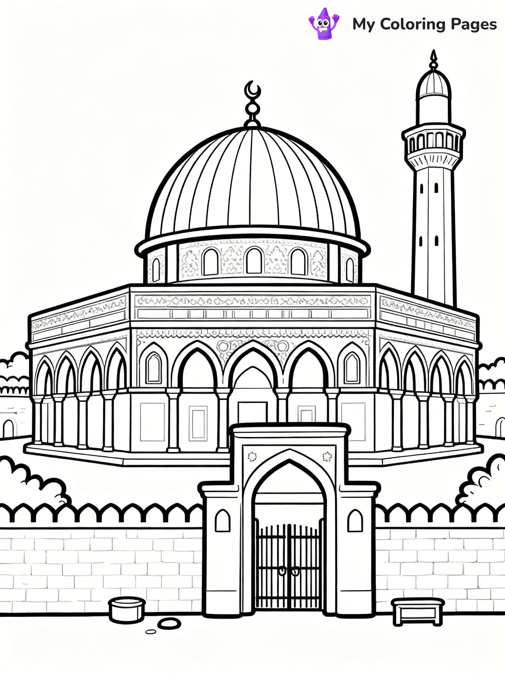 Islamic Coloring Pages - 36