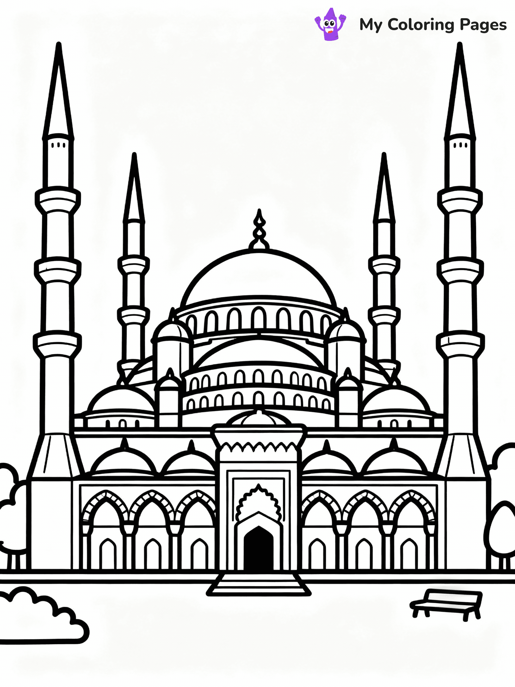Islamic Coloring Pages - 32