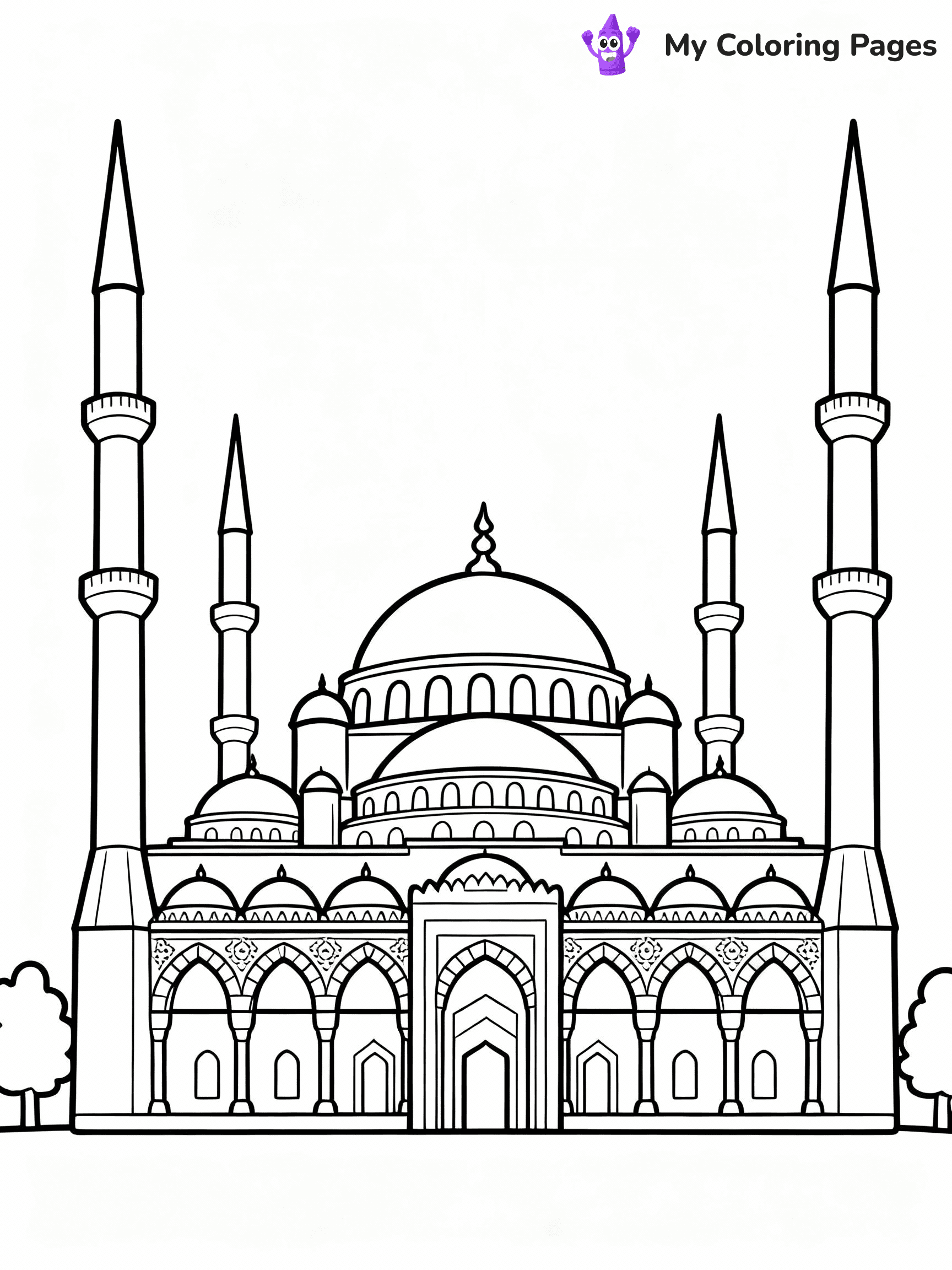 Islamic Coloring Pages - 28