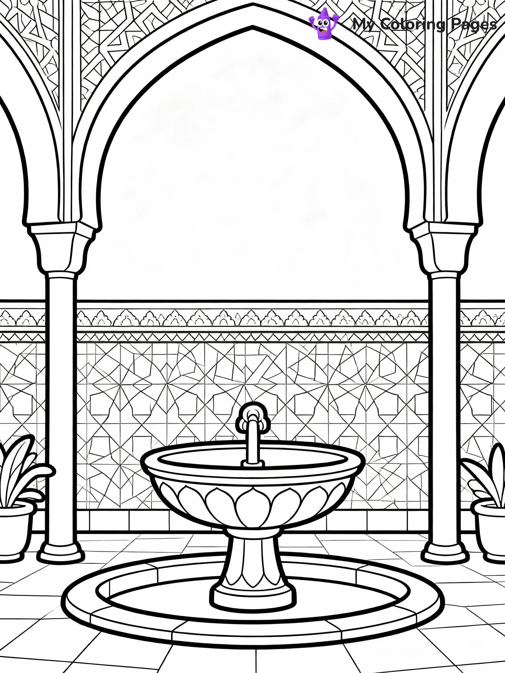 Islamic Coloring Pages - 16
