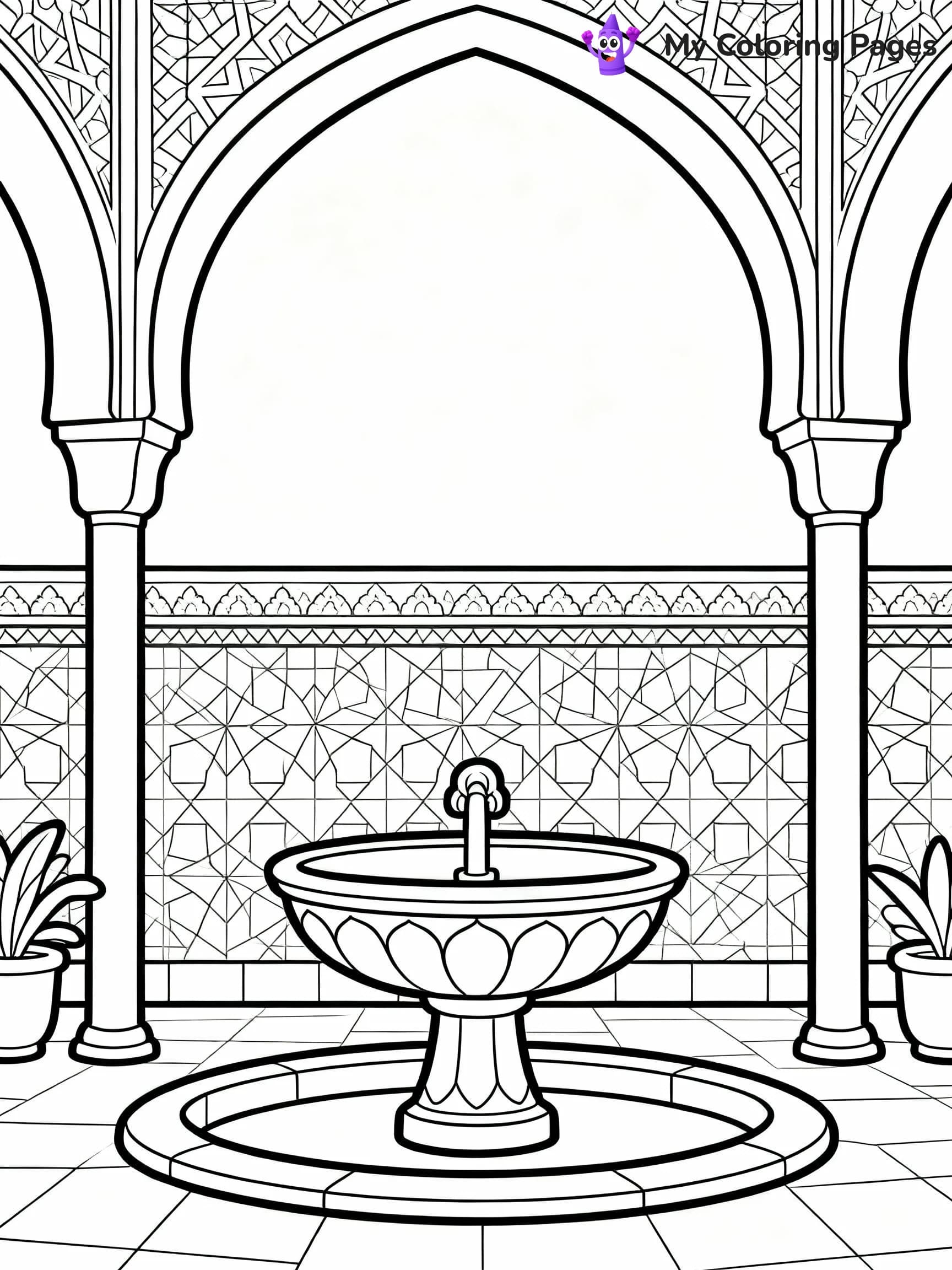 Islamic Coloring Pages - 16