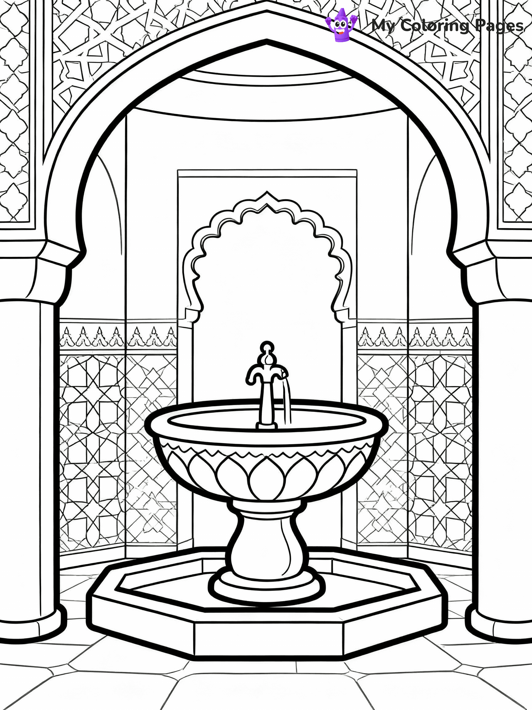 Islamic Coloring Pages - 14