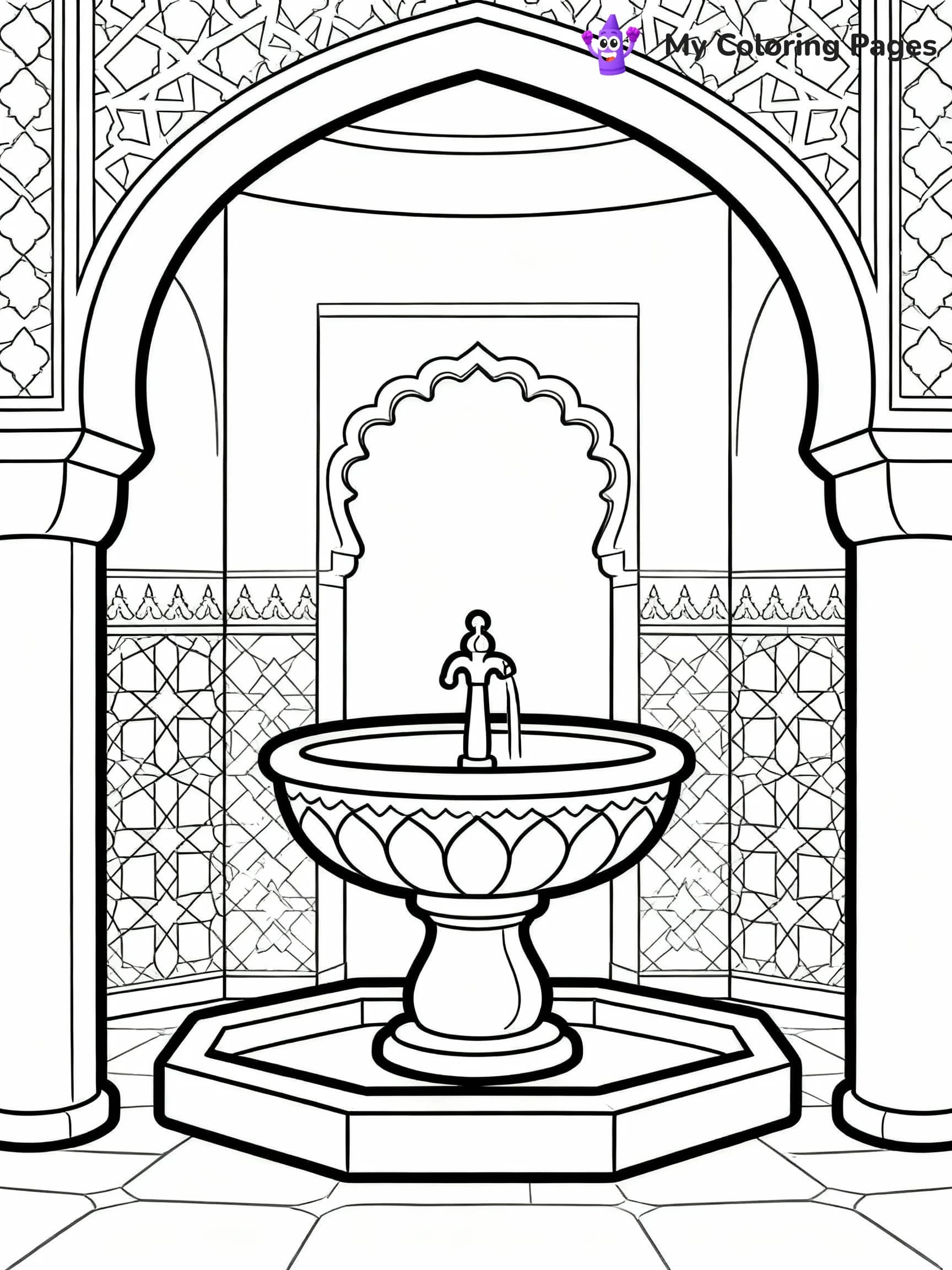 Islamic Coloring Pages - 14