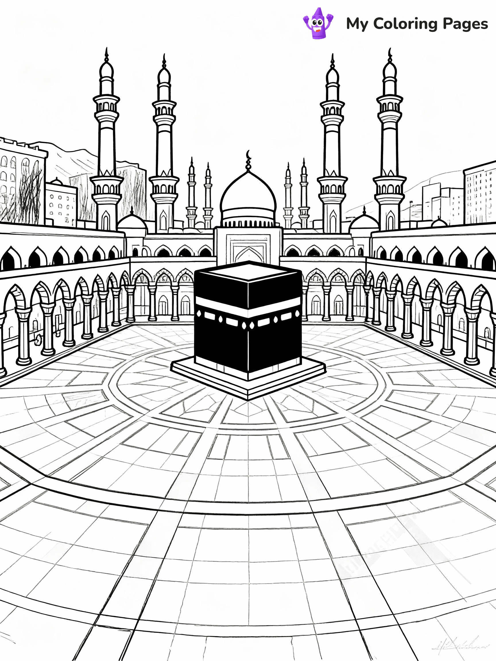 Islamic Coloring Pages - 7