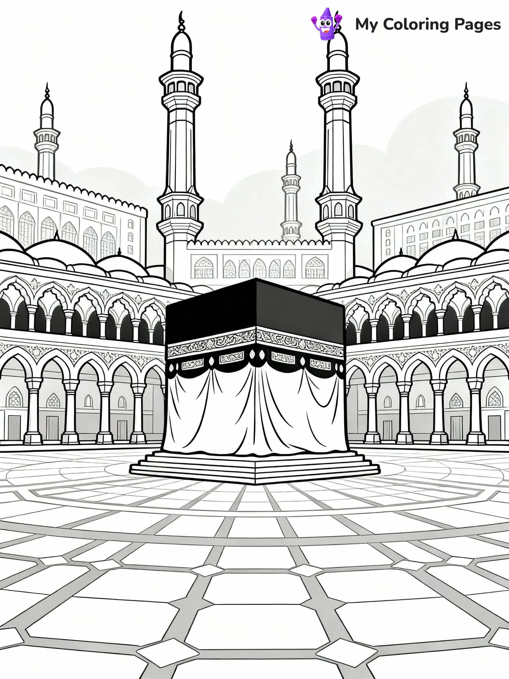 Islamic Coloring Pages - 1