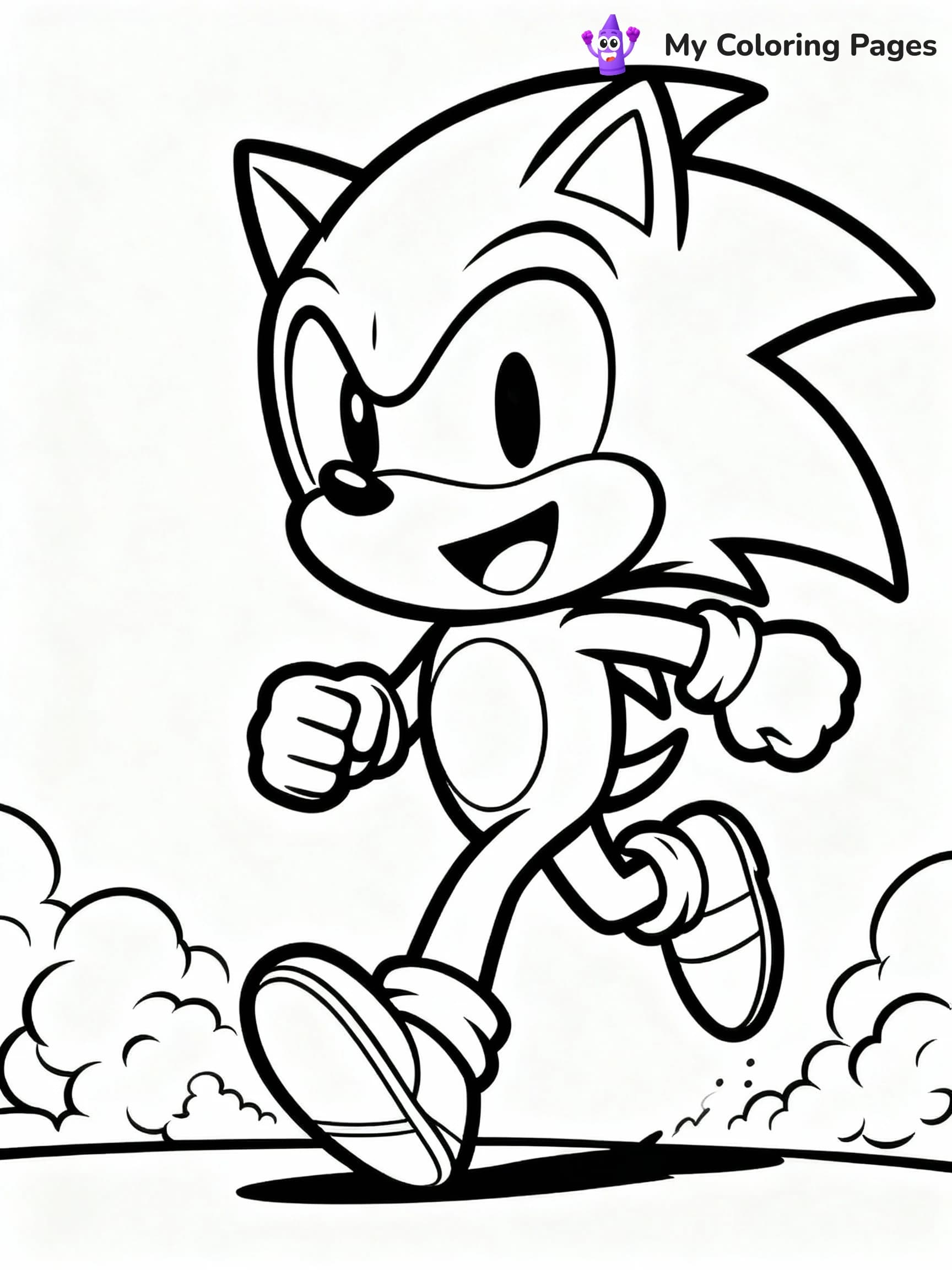 Sonic The Hedgehog Coloring Pages - 1