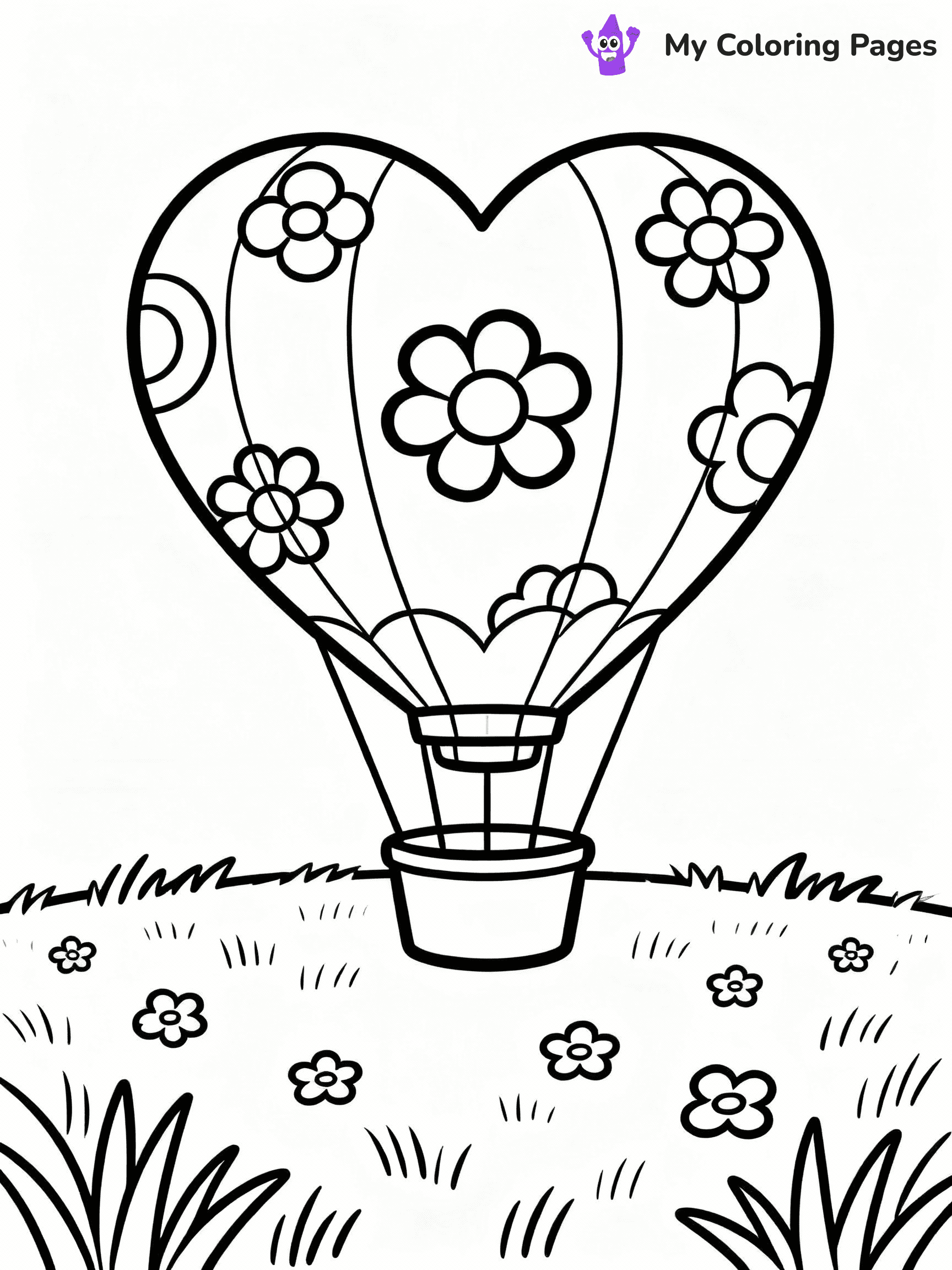 Hot Air Balloon Coloring Pages - 46