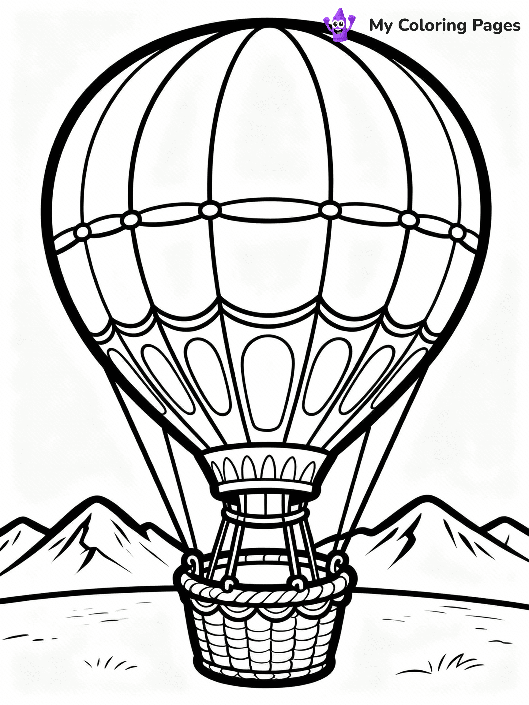 Hot Air Balloon Coloring Pages - 43
