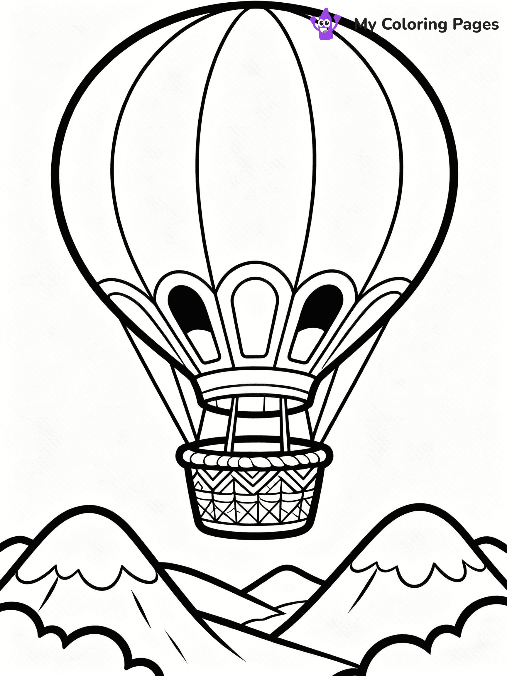 Hot Air Balloon Coloring Pages - 41