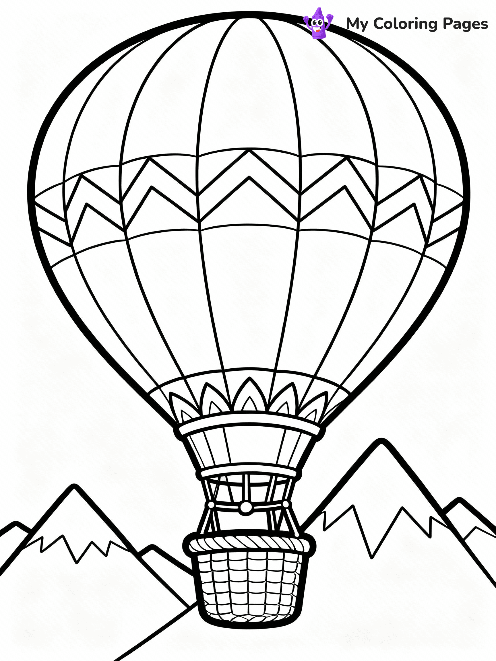 Hot Air Balloon Coloring Pages - 40