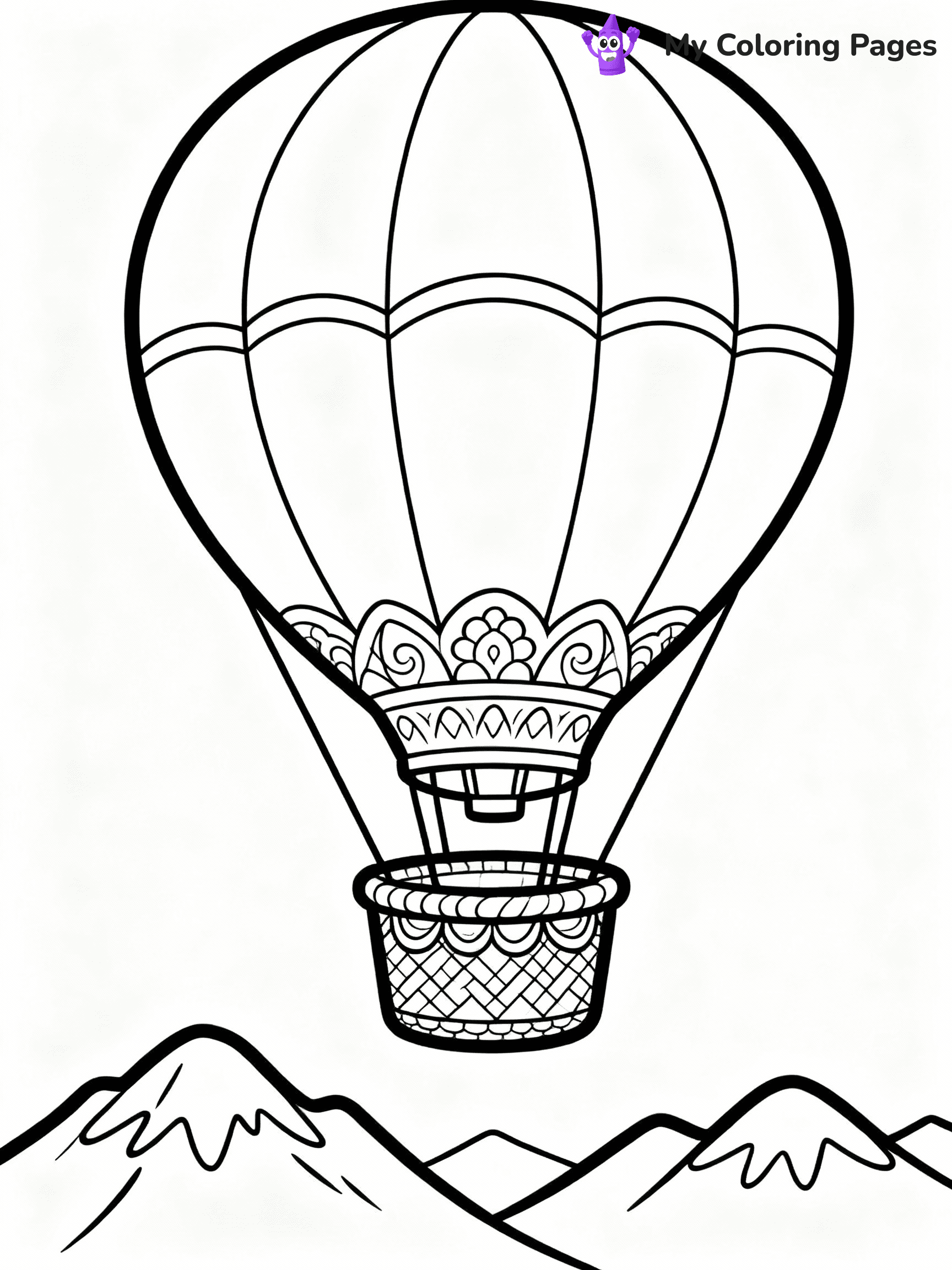 Hot Air Balloon Coloring Pages - 38