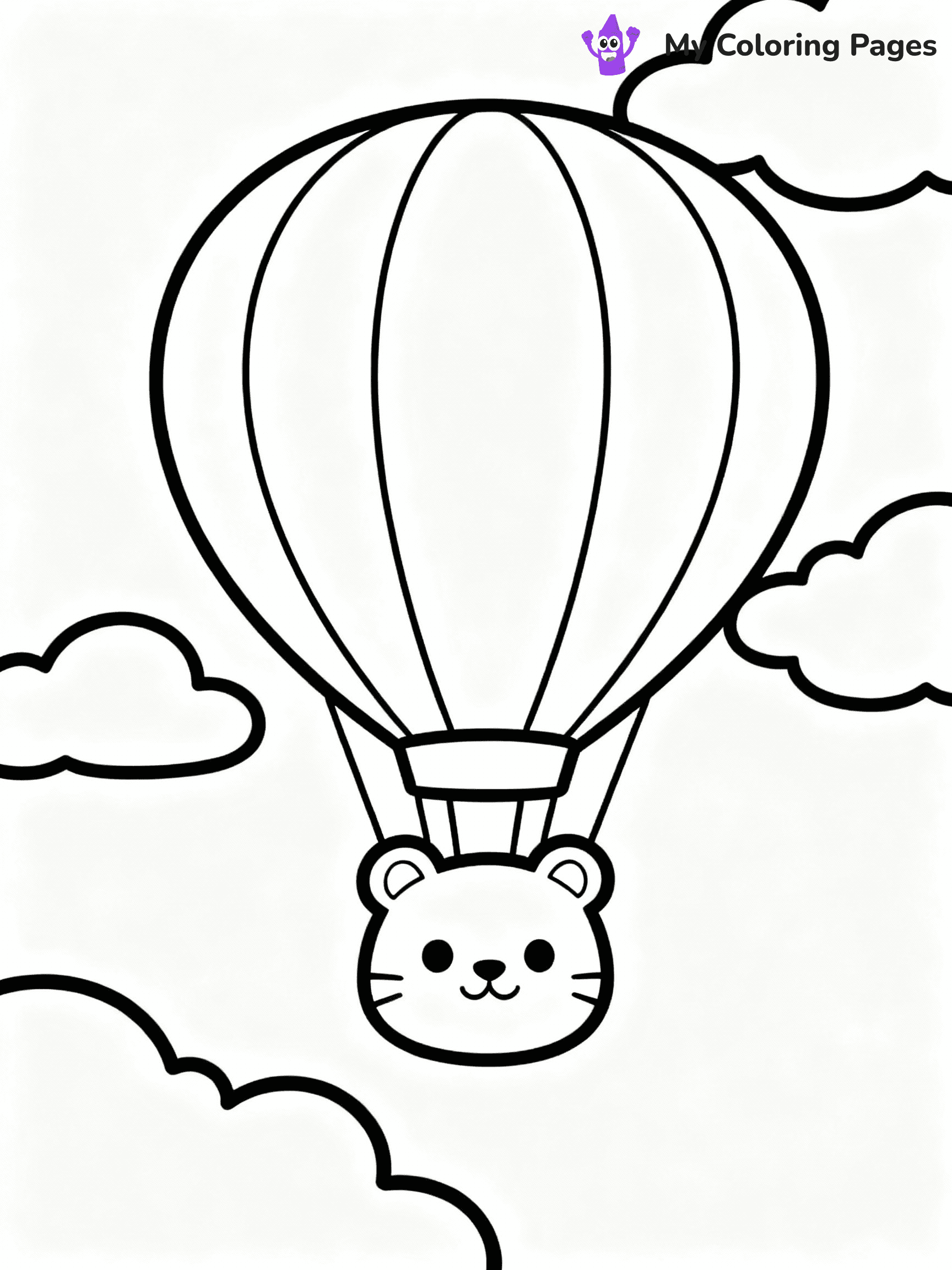 Hot Air Balloon Coloring Pages - 37
